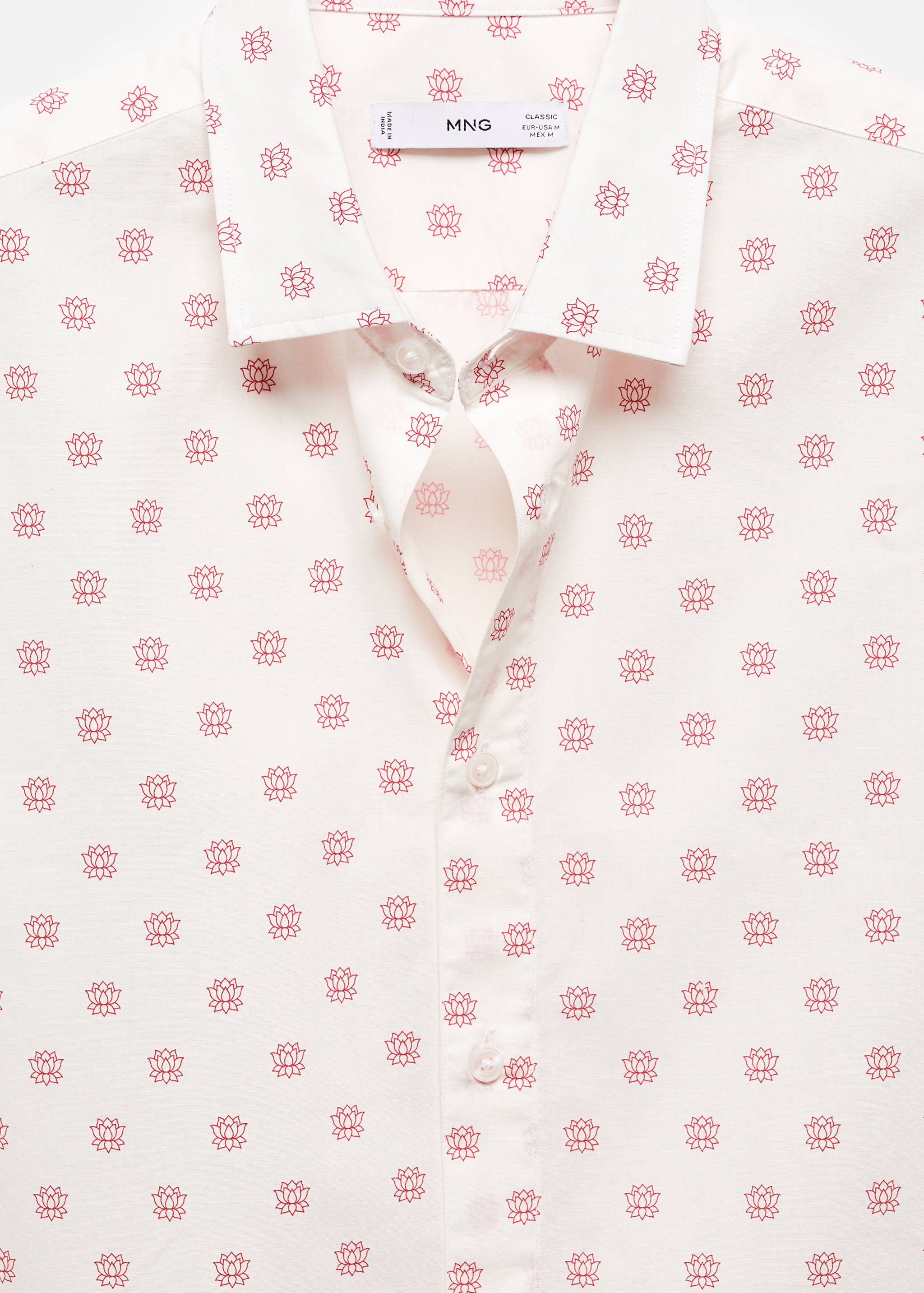 Mönstrad skjorta 100% bomull - Detaljer om artikeln 8