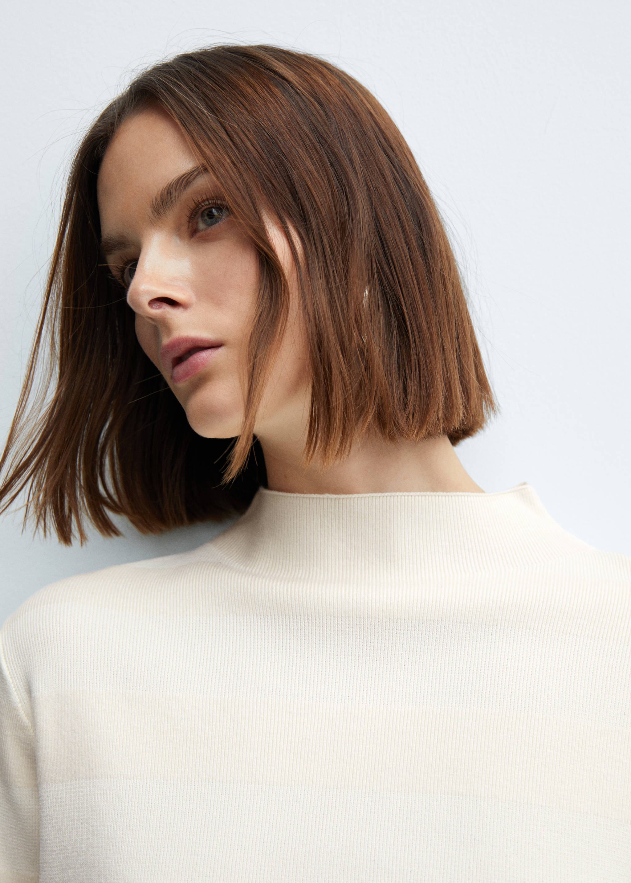 Pullover mit Perkins-Kragen - Detail des Artikels 1