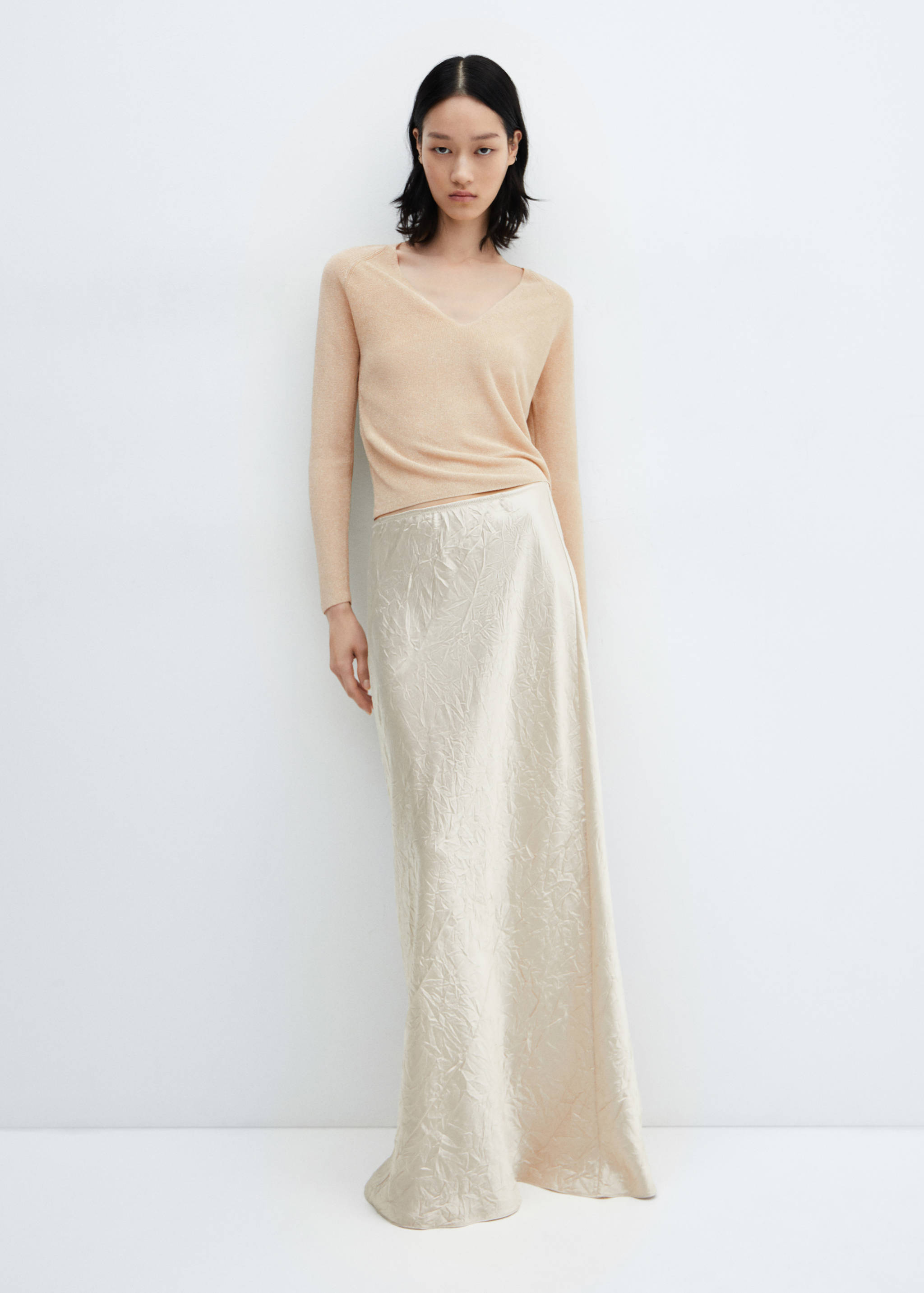 V-neck lurex sweater - Details of the article 2