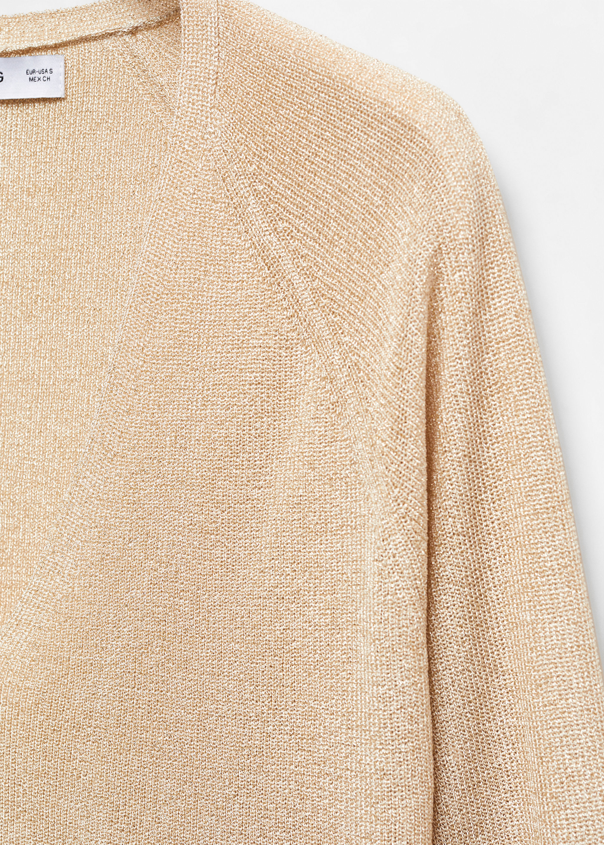 Lurex-Pullover mit V-Ausschnitt - Detail des Artikels 8