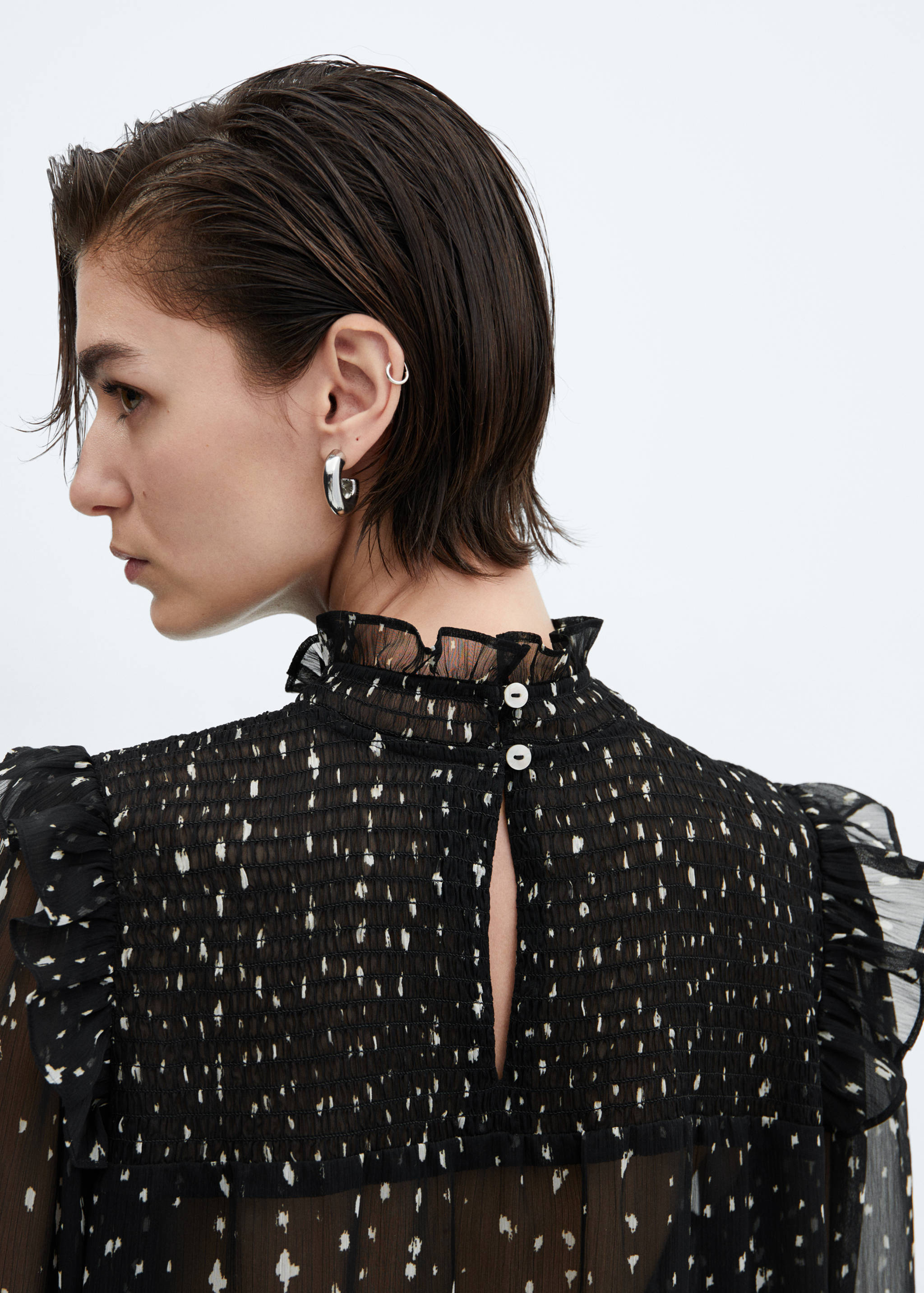 Blusa estampada volantes - Detalle del artículo 6