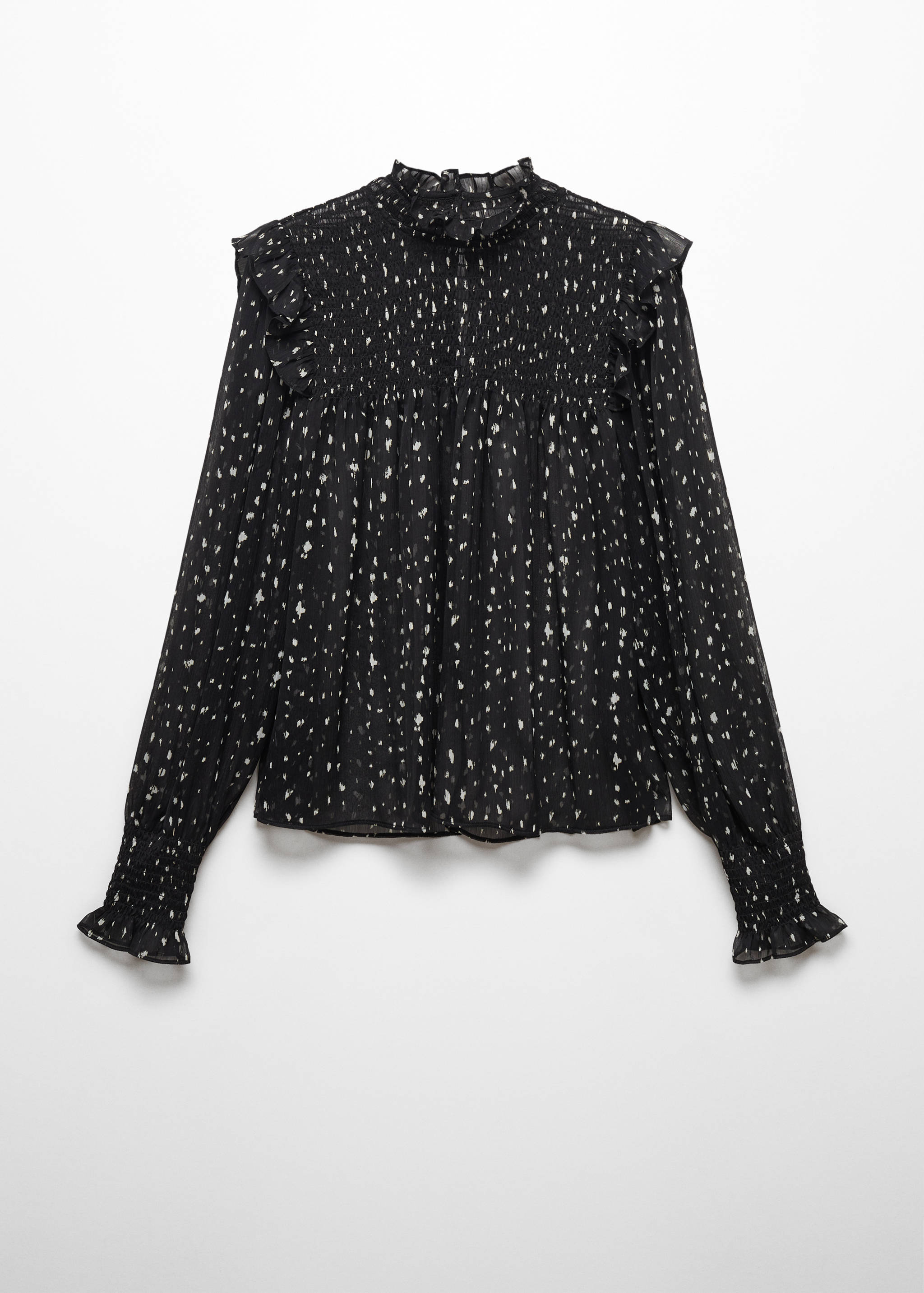 Blusa estampada volantes - Artículo sin modelo