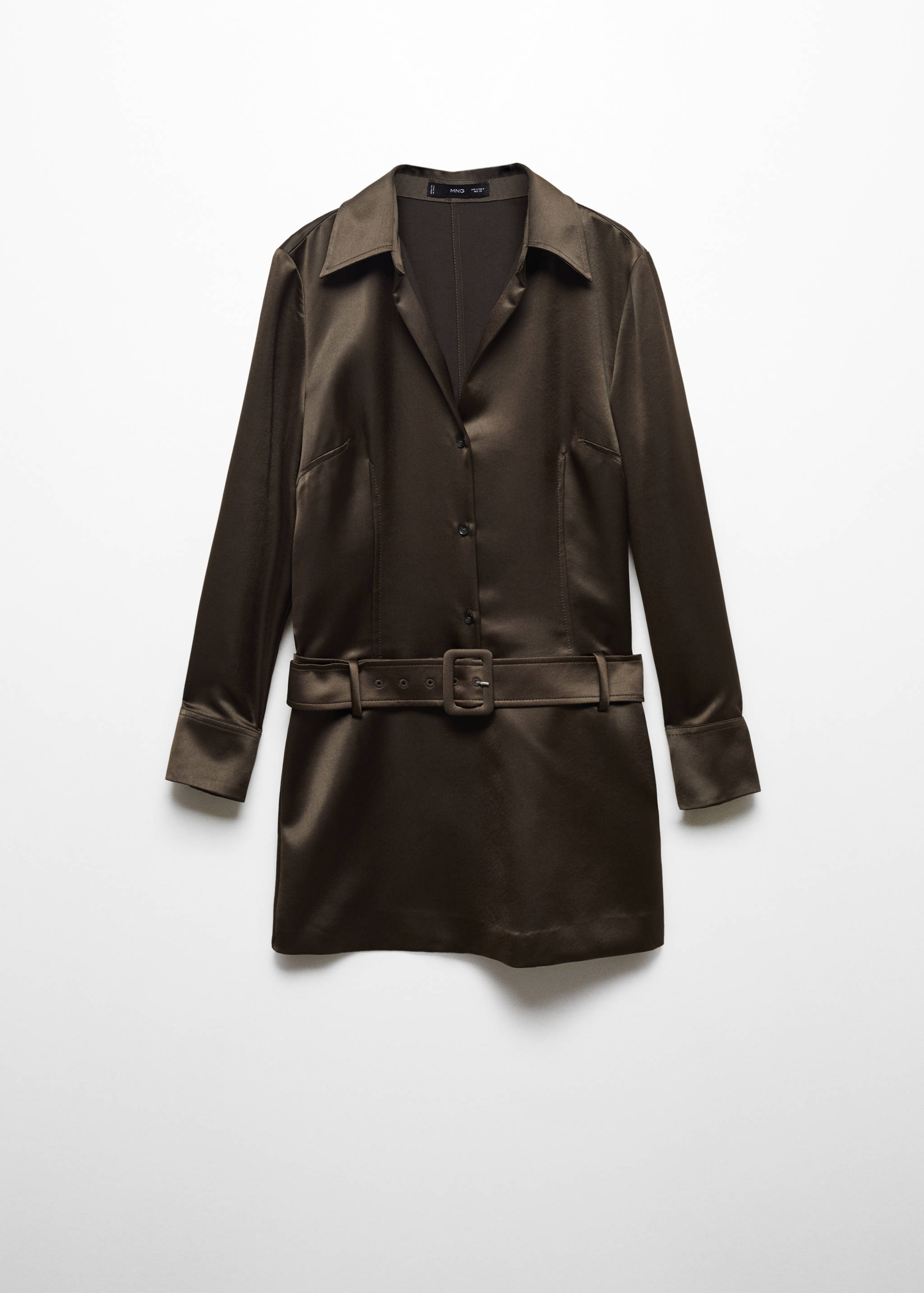 Satinerad klänning bälte - Artikel utan modell