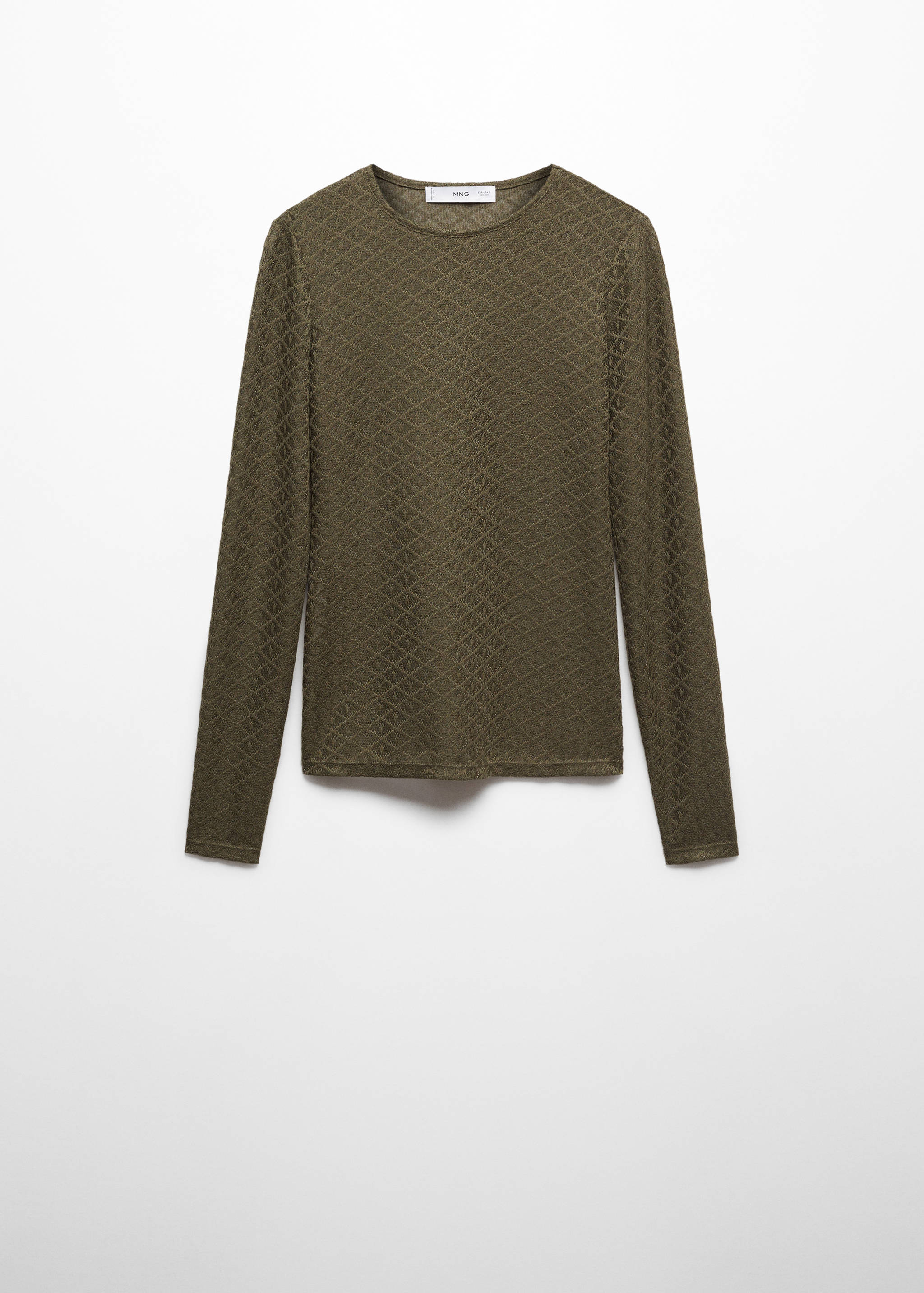 T-shirt maille texturée - Article sans modèle