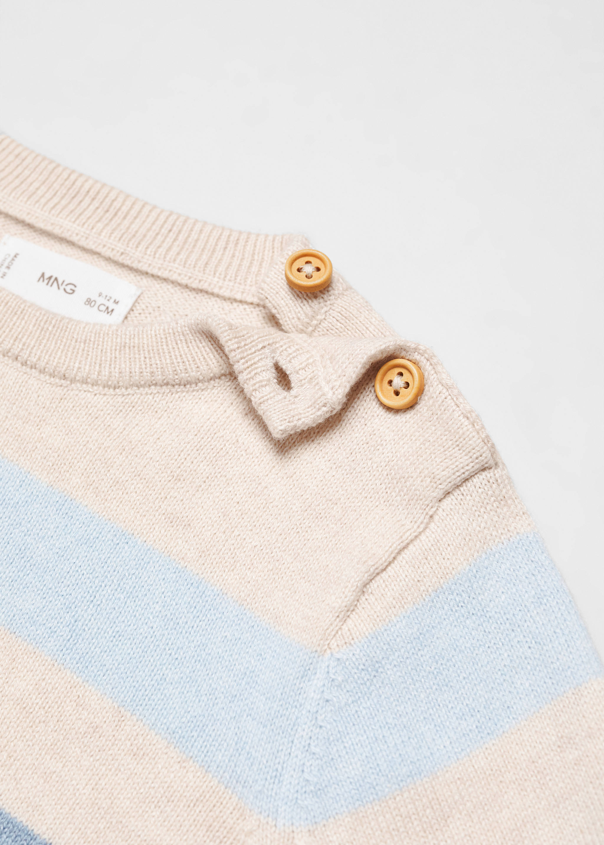 Gestreepte katoenen trui - Detail van het artikel 0