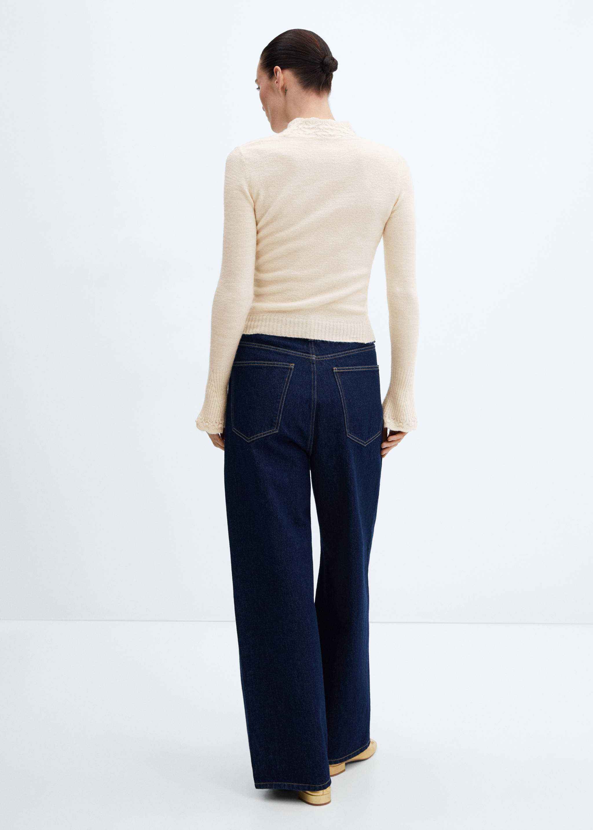 Strickpullover in Cropped-Optik - Rückseite des Artikels