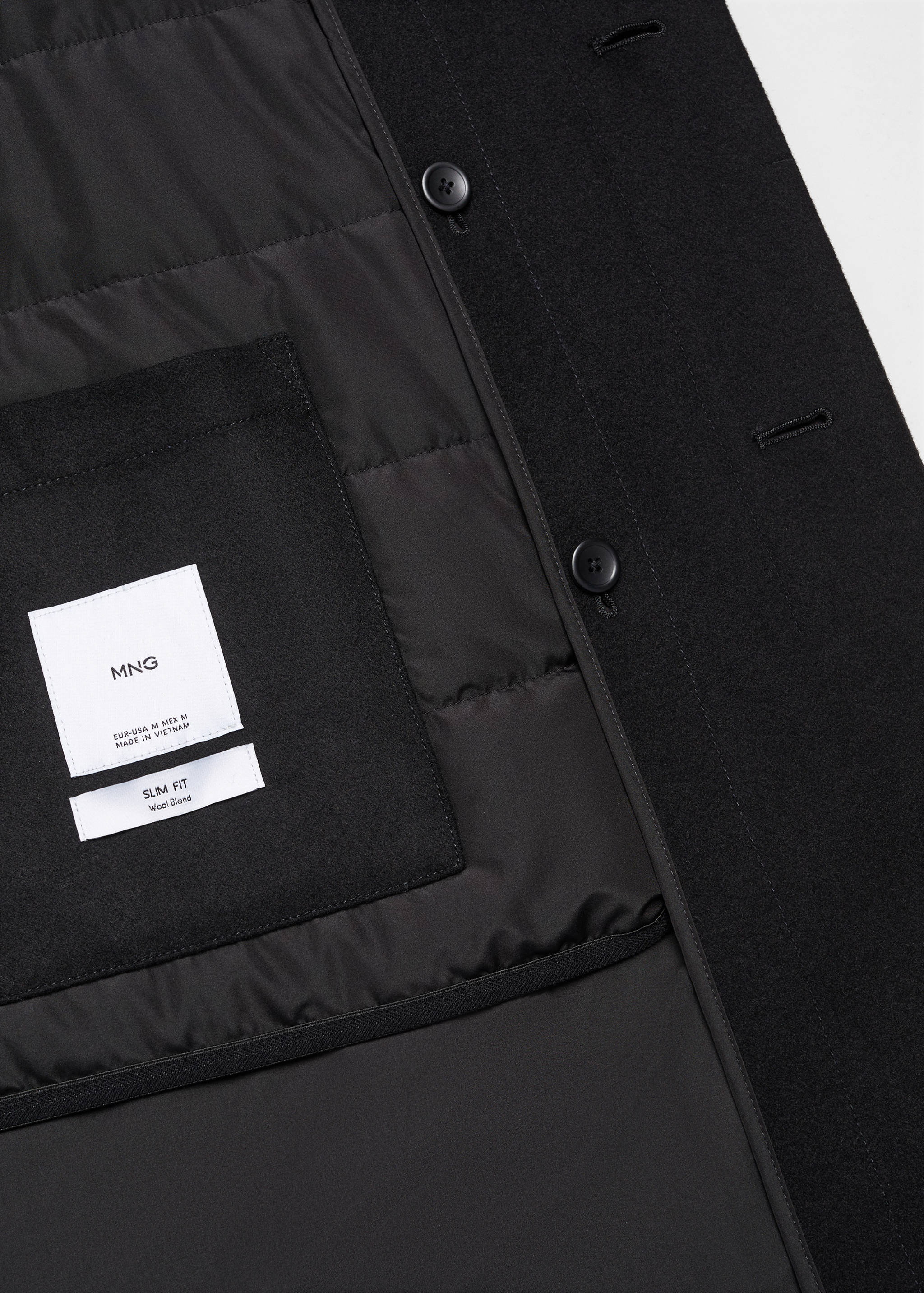 Wollmantel mit Kaminkragen - Detail des Artikels 0