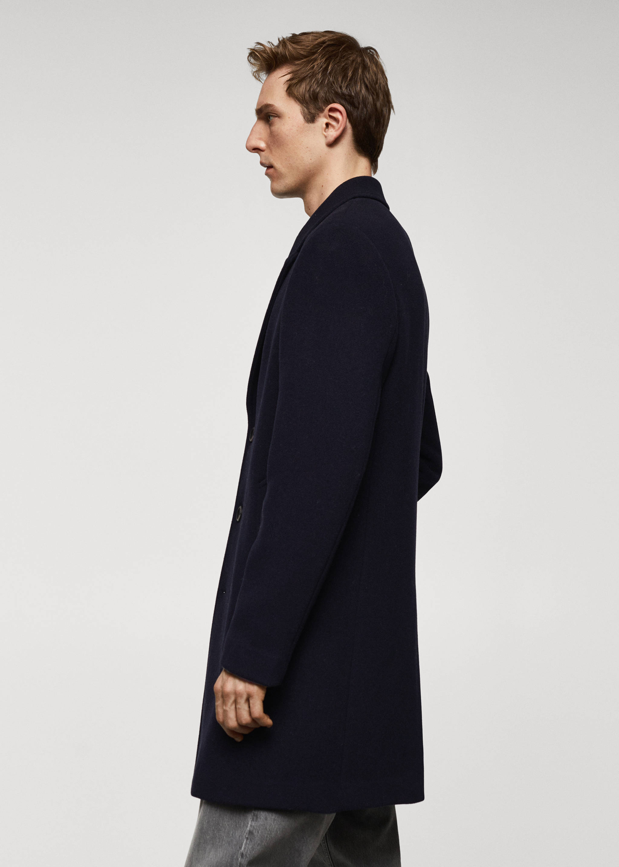 Lightweight recycled wool coat - Details of the article 2