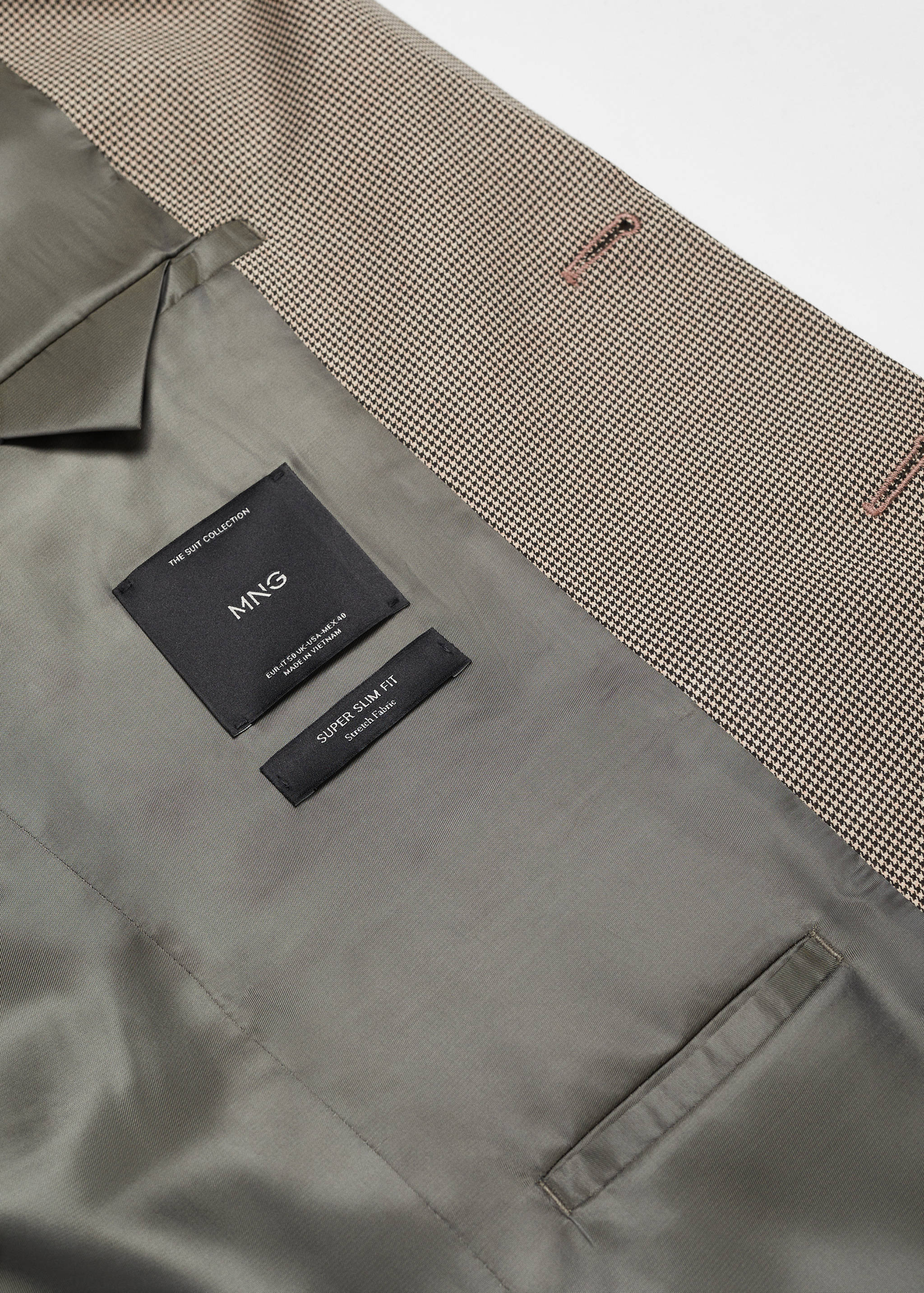 Super slim-fit suit jacket in stretch fabric - Details of the article 0