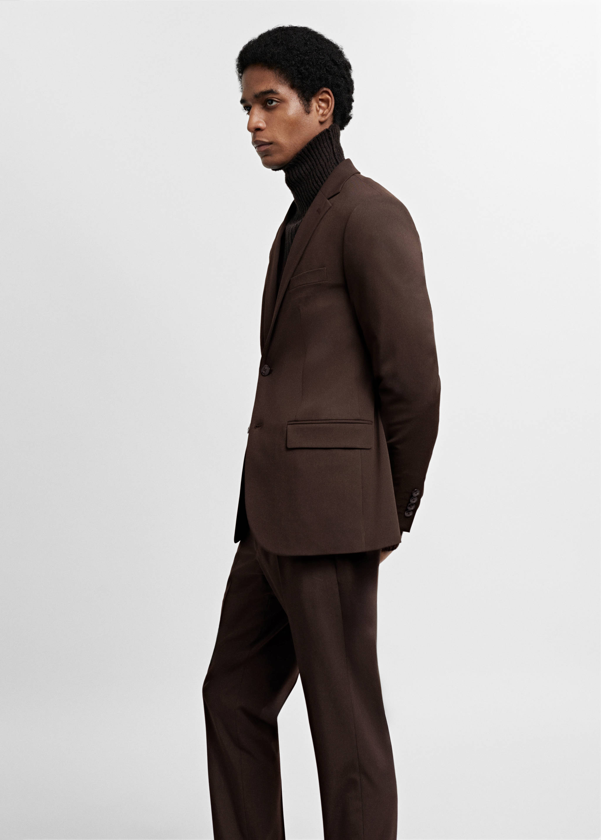 Super slim-fit suit jacket in stretch fabric - Details of the article 2