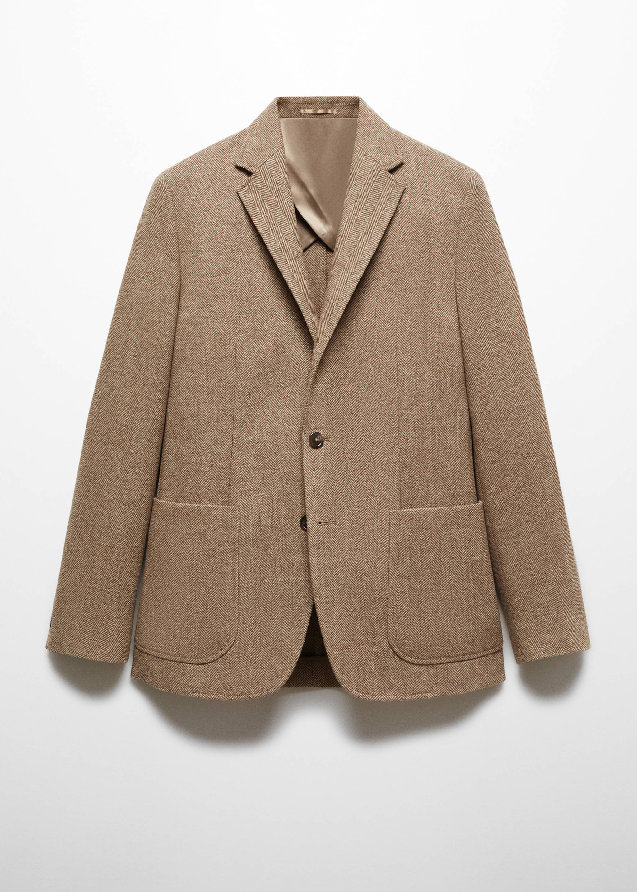 Giacca slim fit lana spigata - Articolo senza modello