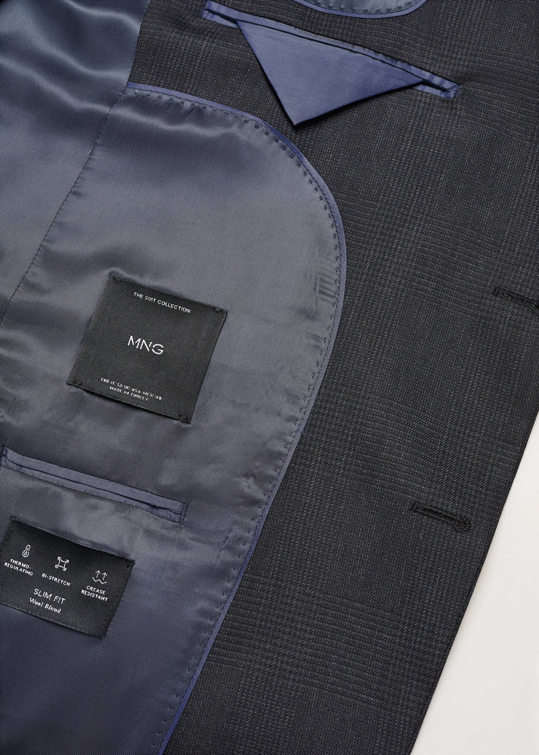 Slim-fit cold wool suit jacket - Details of the article 8