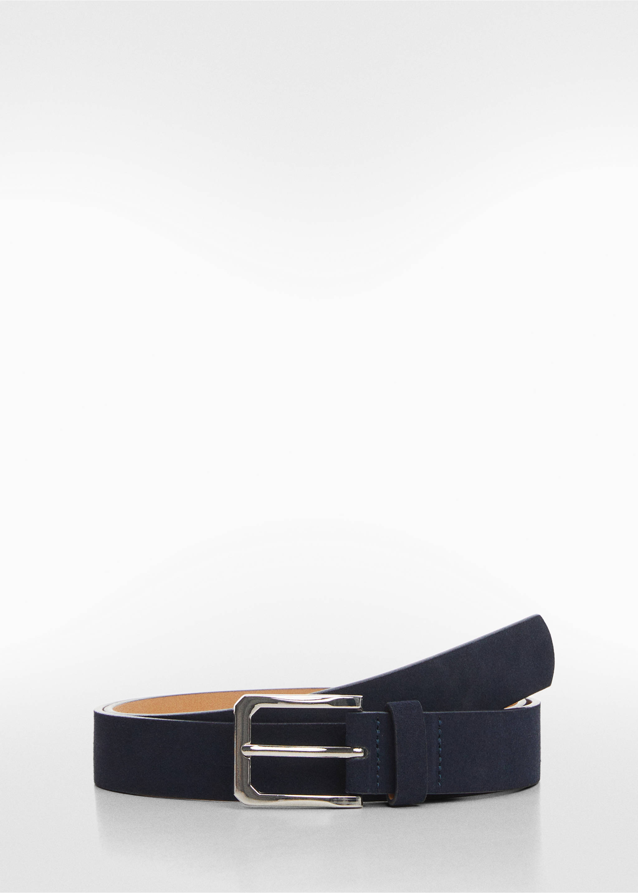 Suede belt - Article without model, Dark Navy. Ref: 67020642-00.