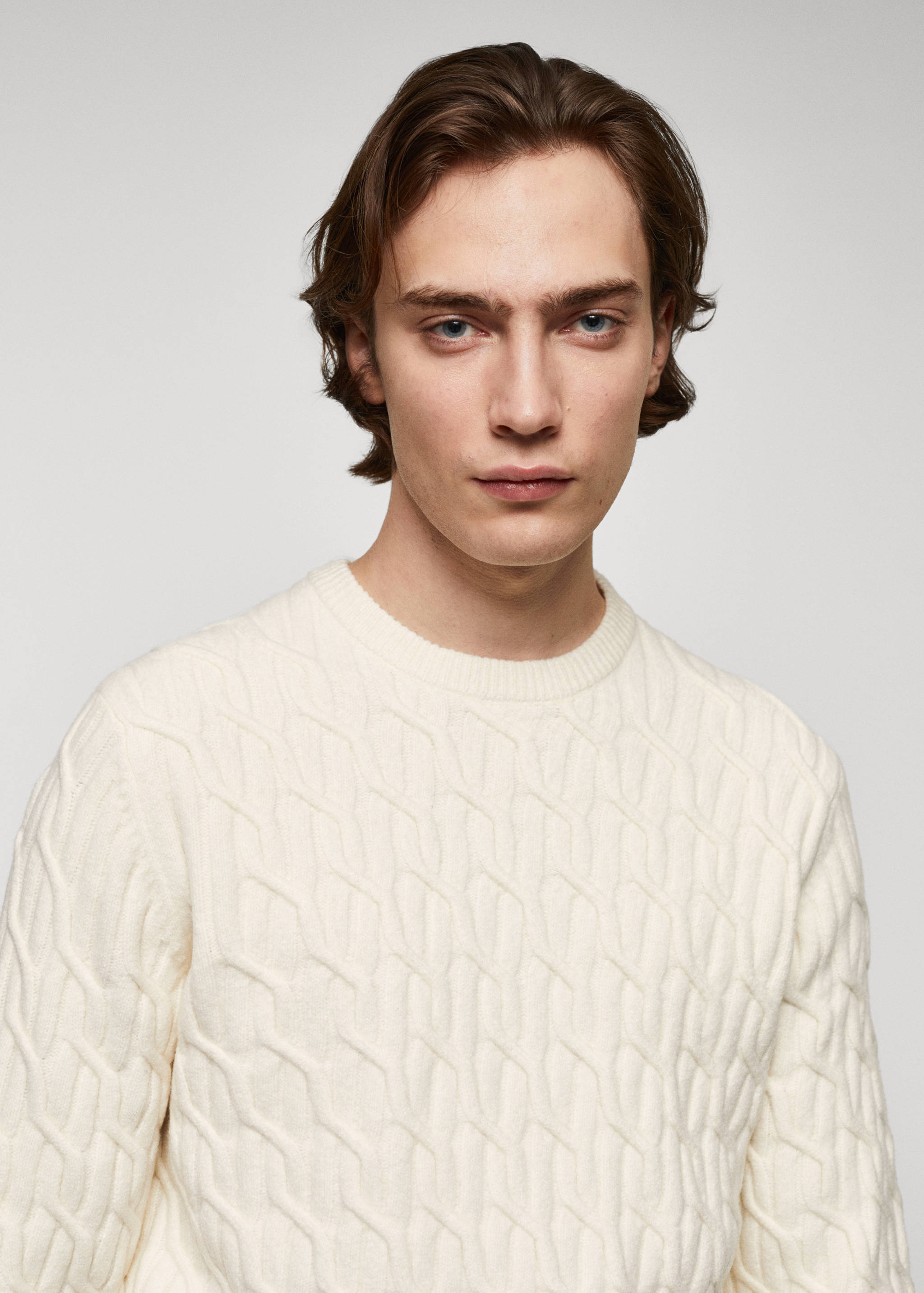 Braided knitted sweater - Details of the article 1
