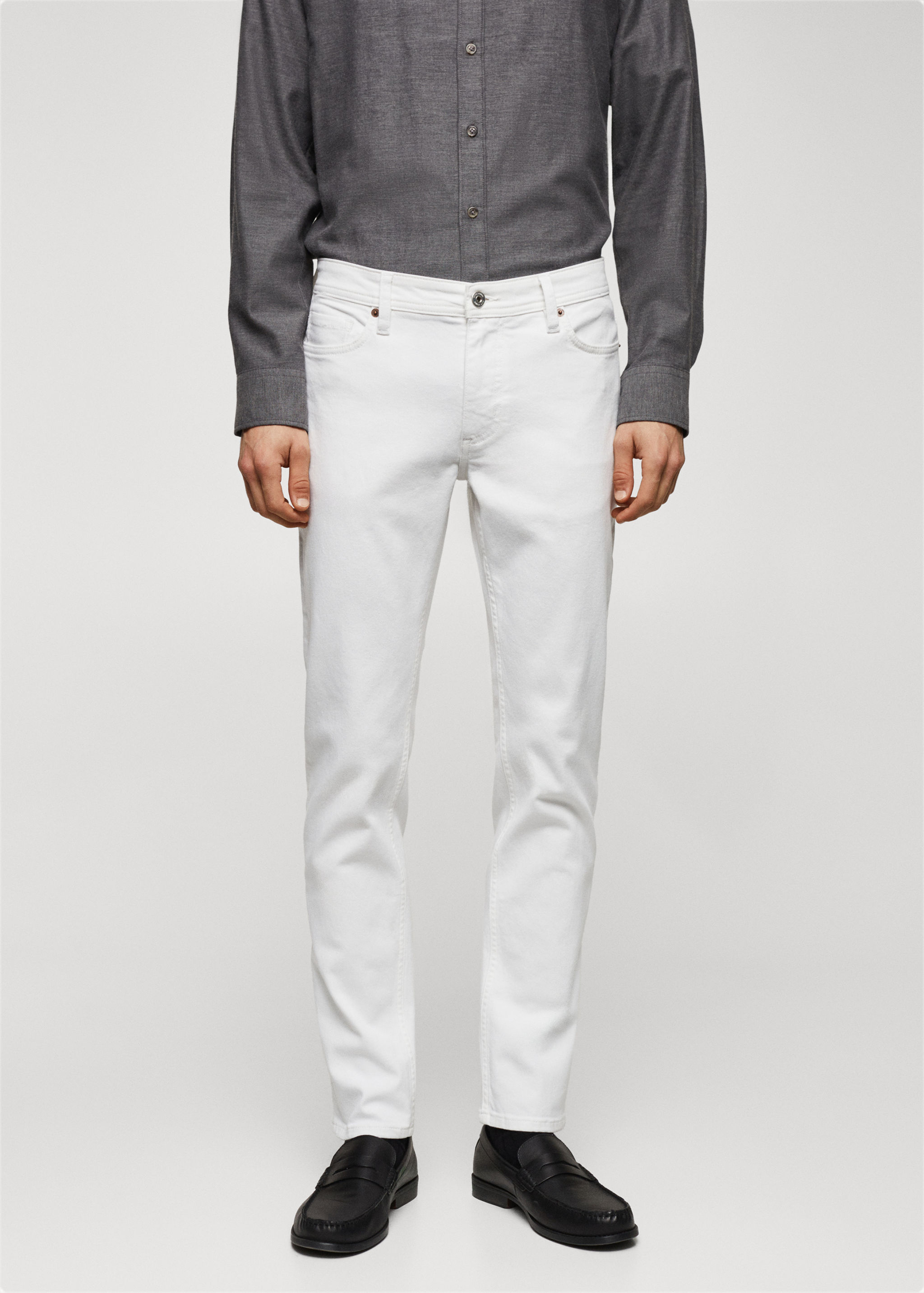Dżinsy Jan slim fit - Plan średni