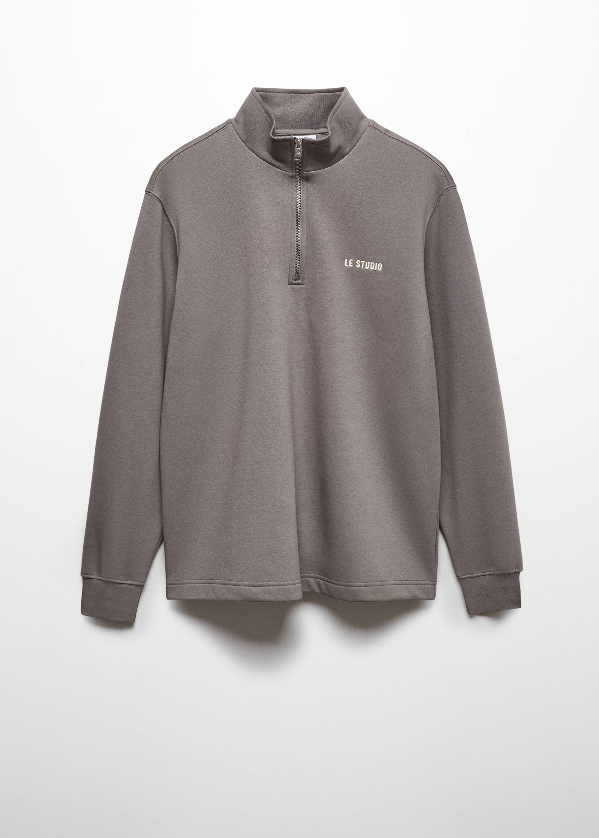 Bluza bawełniana z kołnierzem na zamek - Artykuł bez modela/modelki