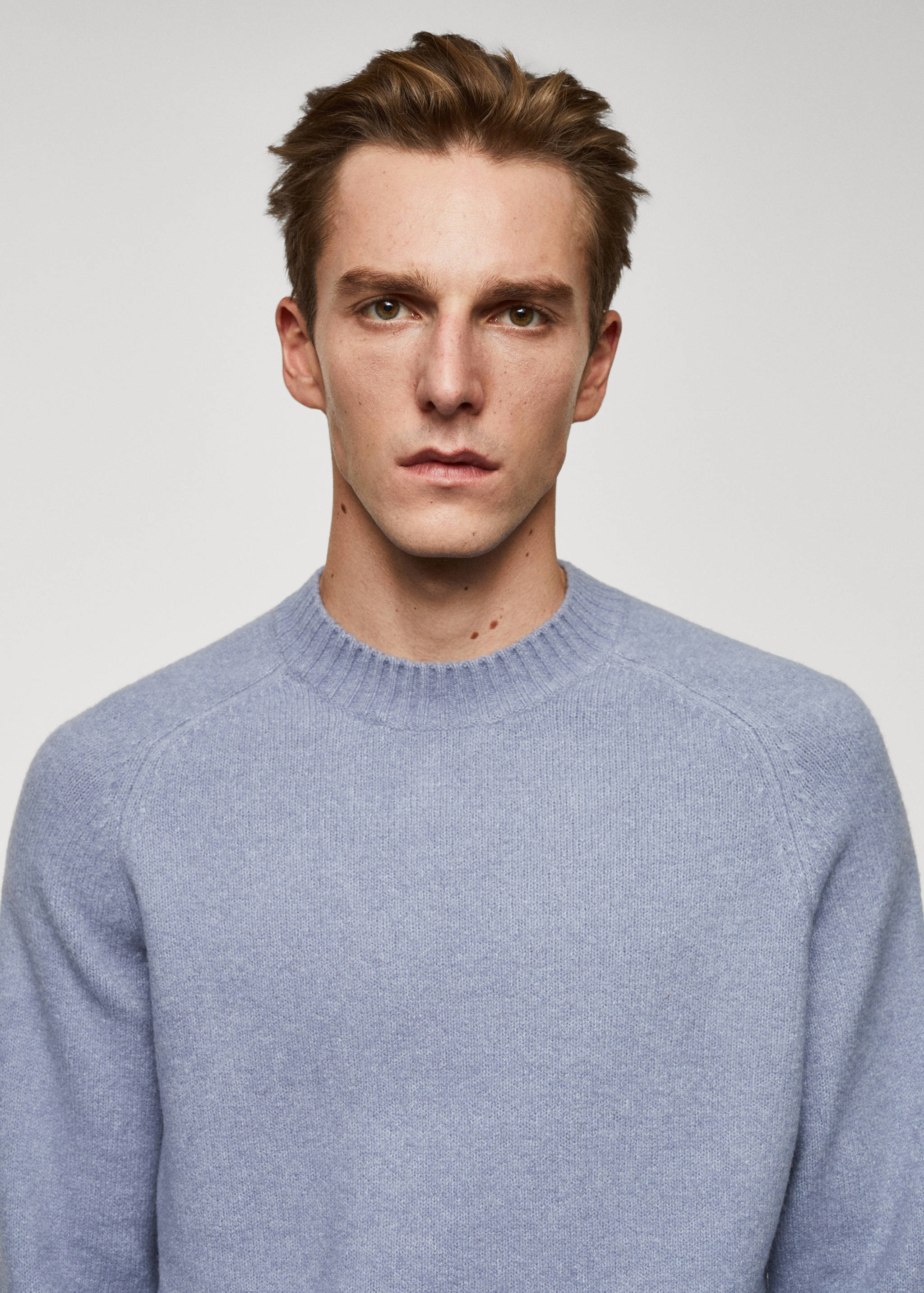 Knitted sweater with ribbed details - Details of the article 1
