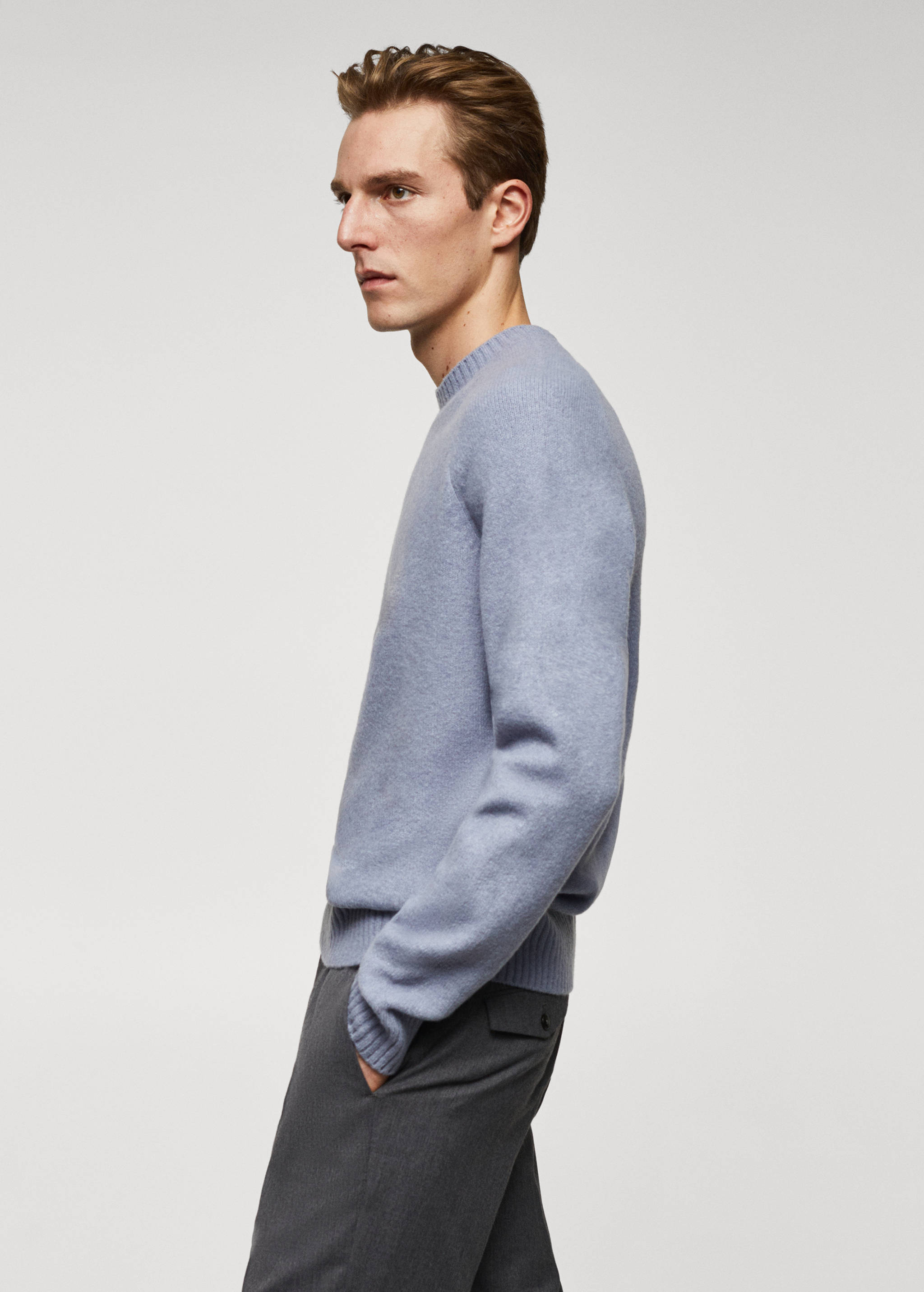 Knitted sweater with ribbed details - Details of the article 2