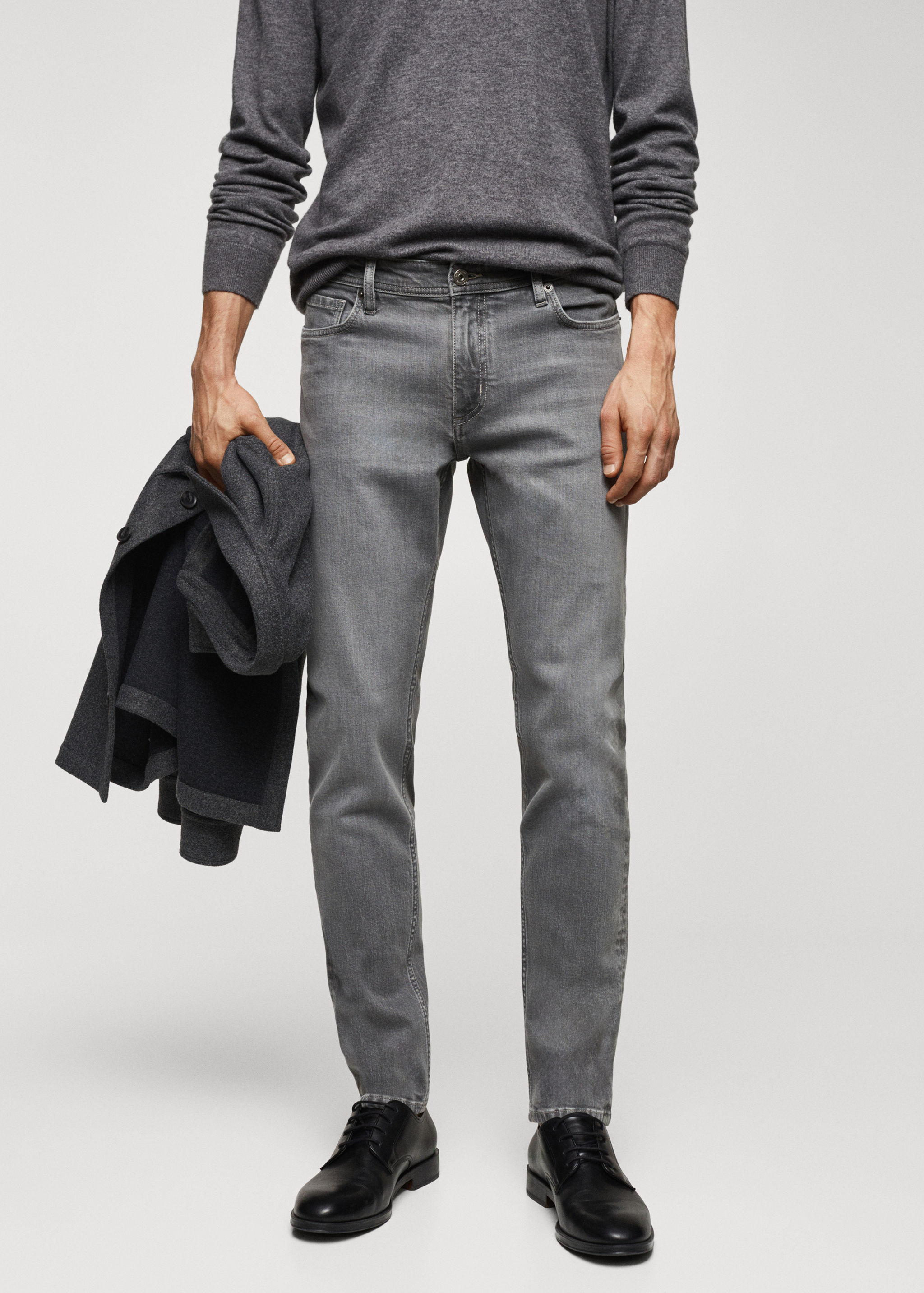 Dżinsy Jan slim fit - Plan średni