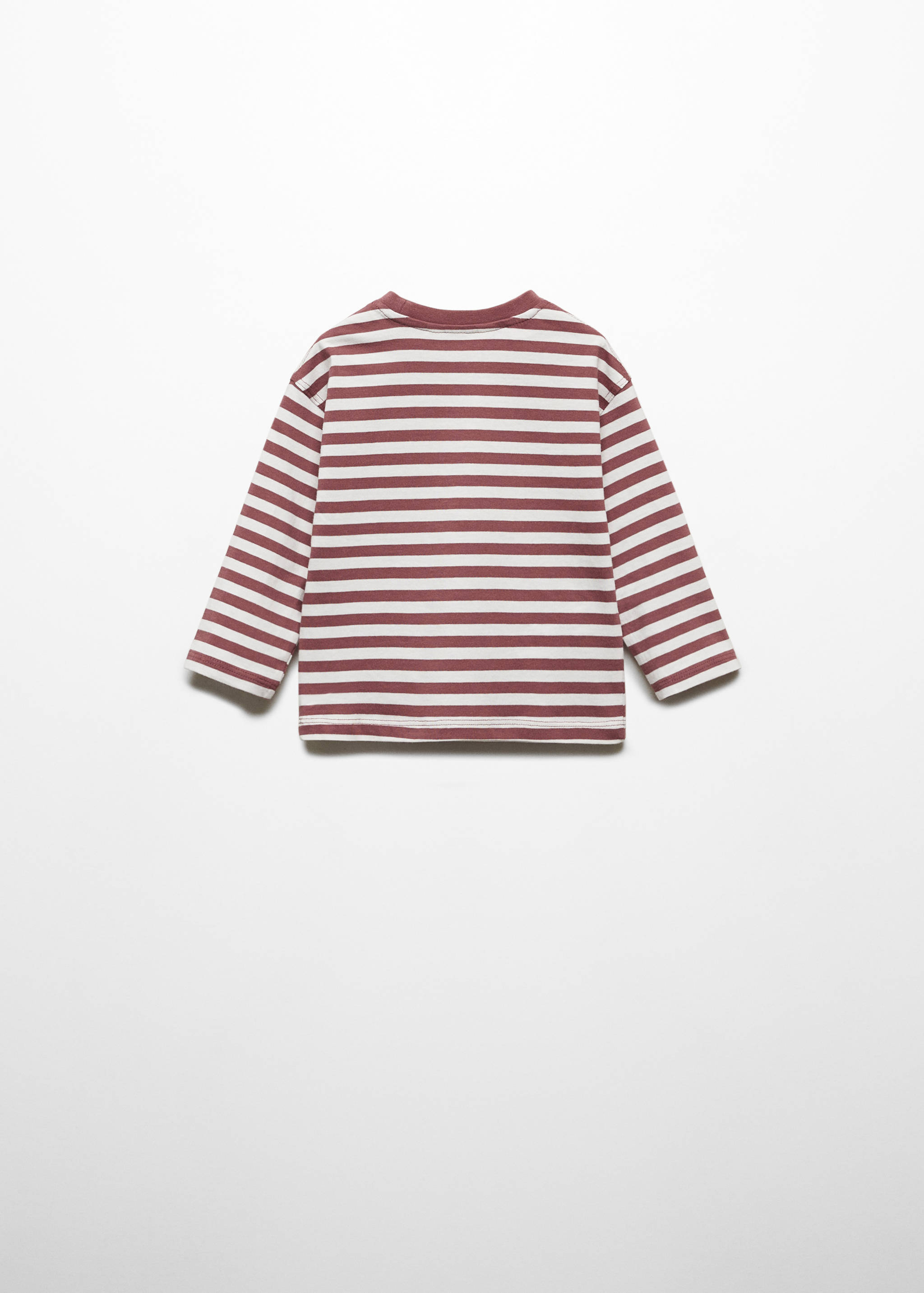 Langärmliges T-Shirt mit Streifen - Rückseite des Artikels