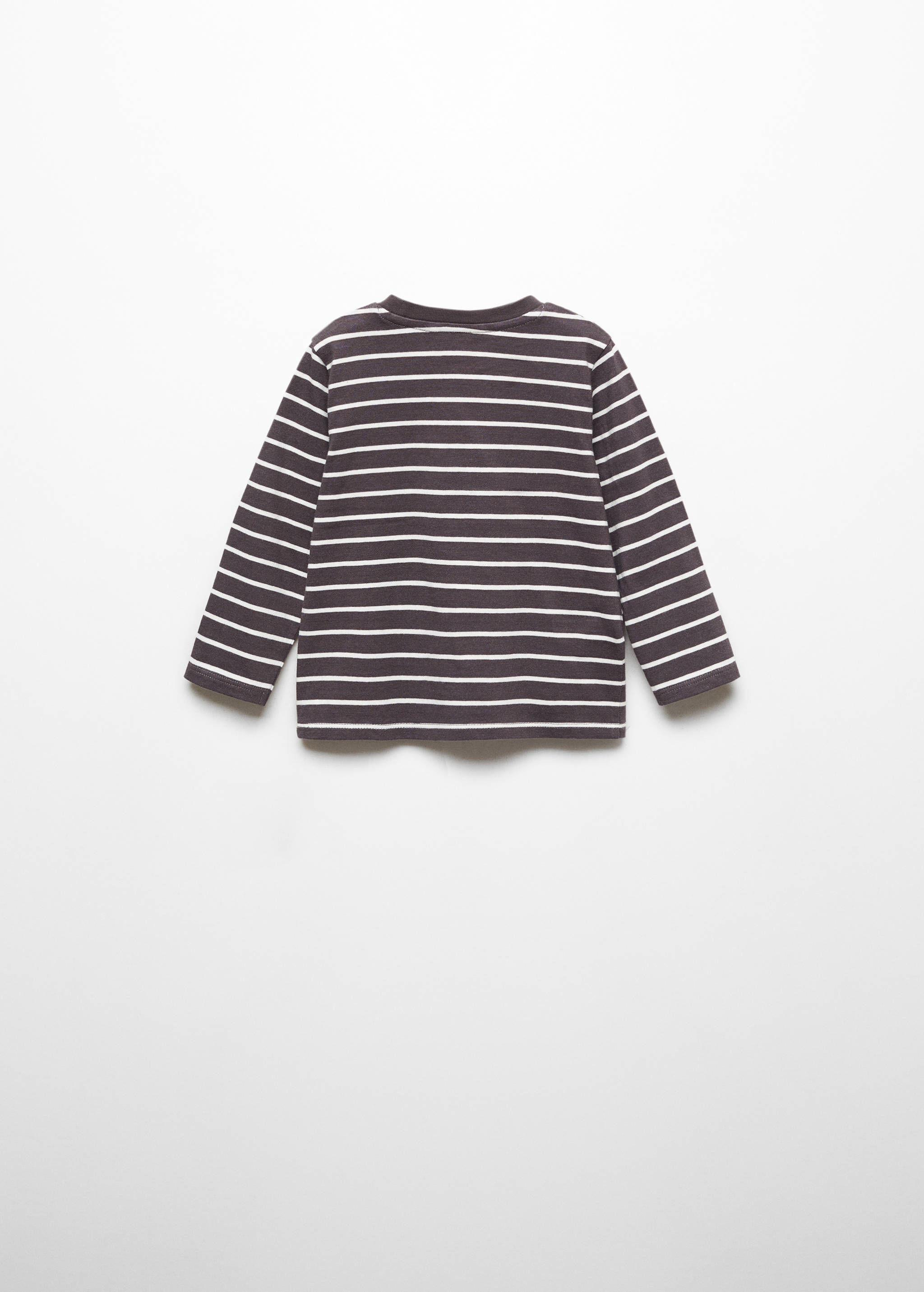 Striped long sleeves t-shirt - Reverse of the article