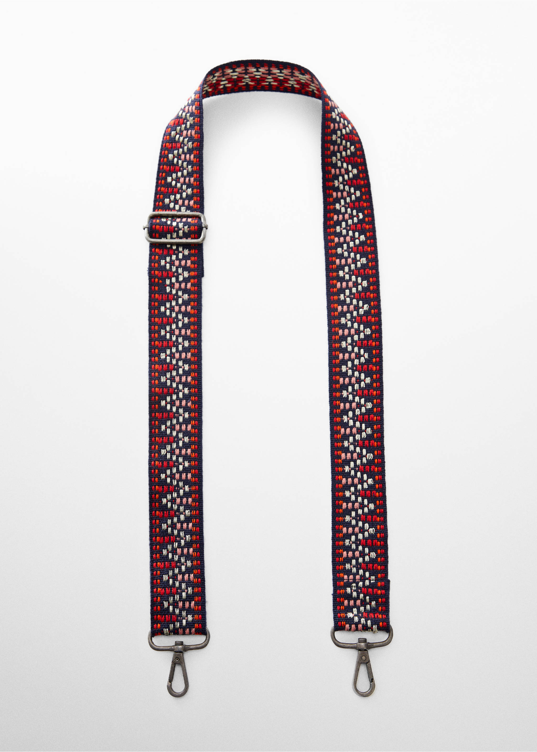 Patterned bag strap - Article without model, Dark Navy. Ref: 67020680-00.