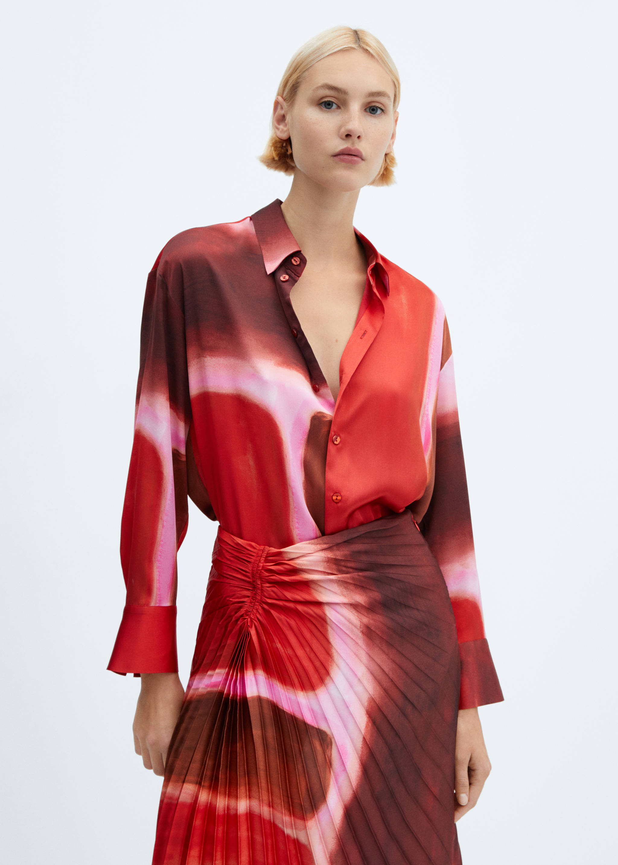 Plissierter Tie-Dye Rock - Detail des Artikels 1