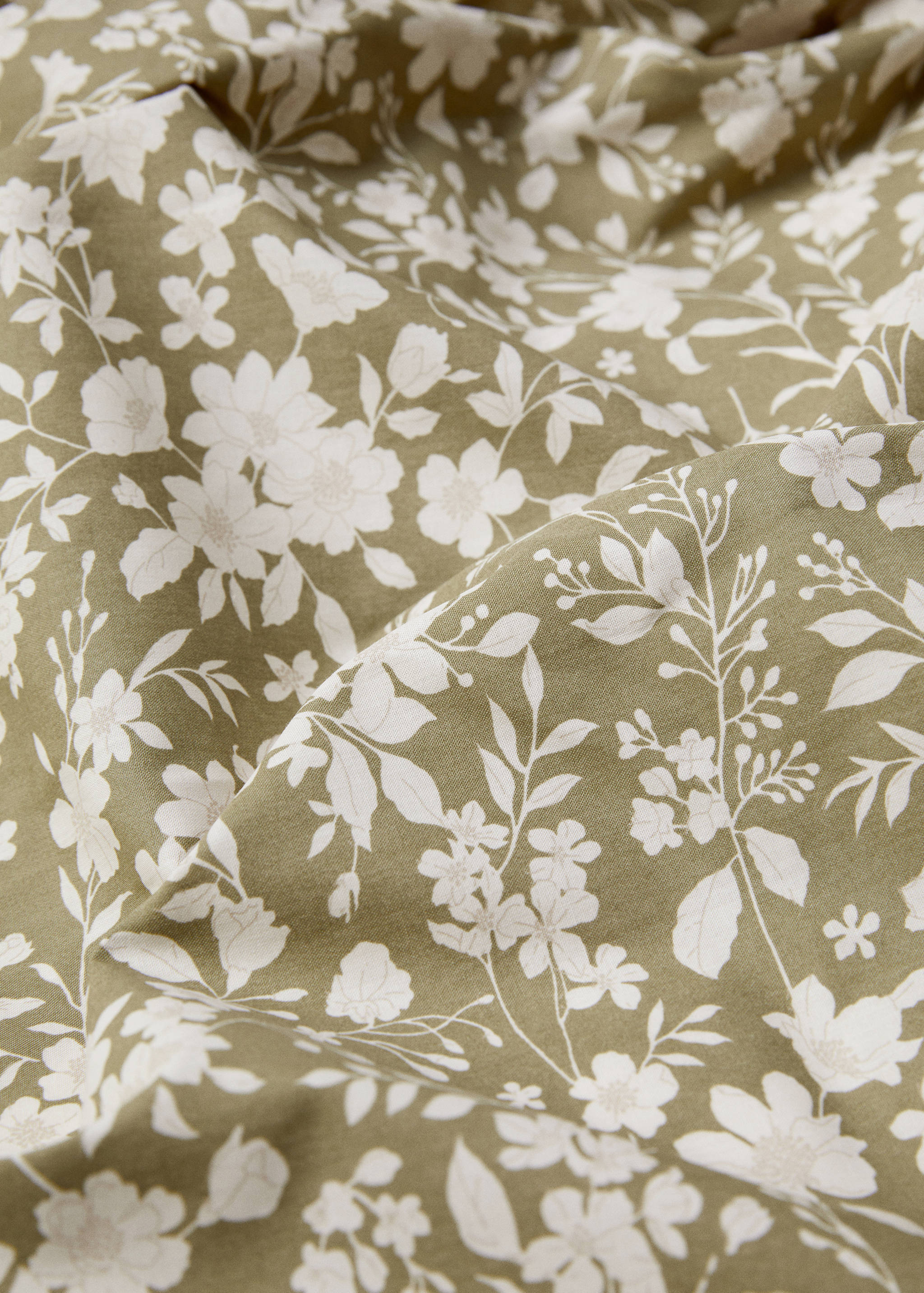 Multi-flower cotton duvet cover for single bed - Details of the article 1