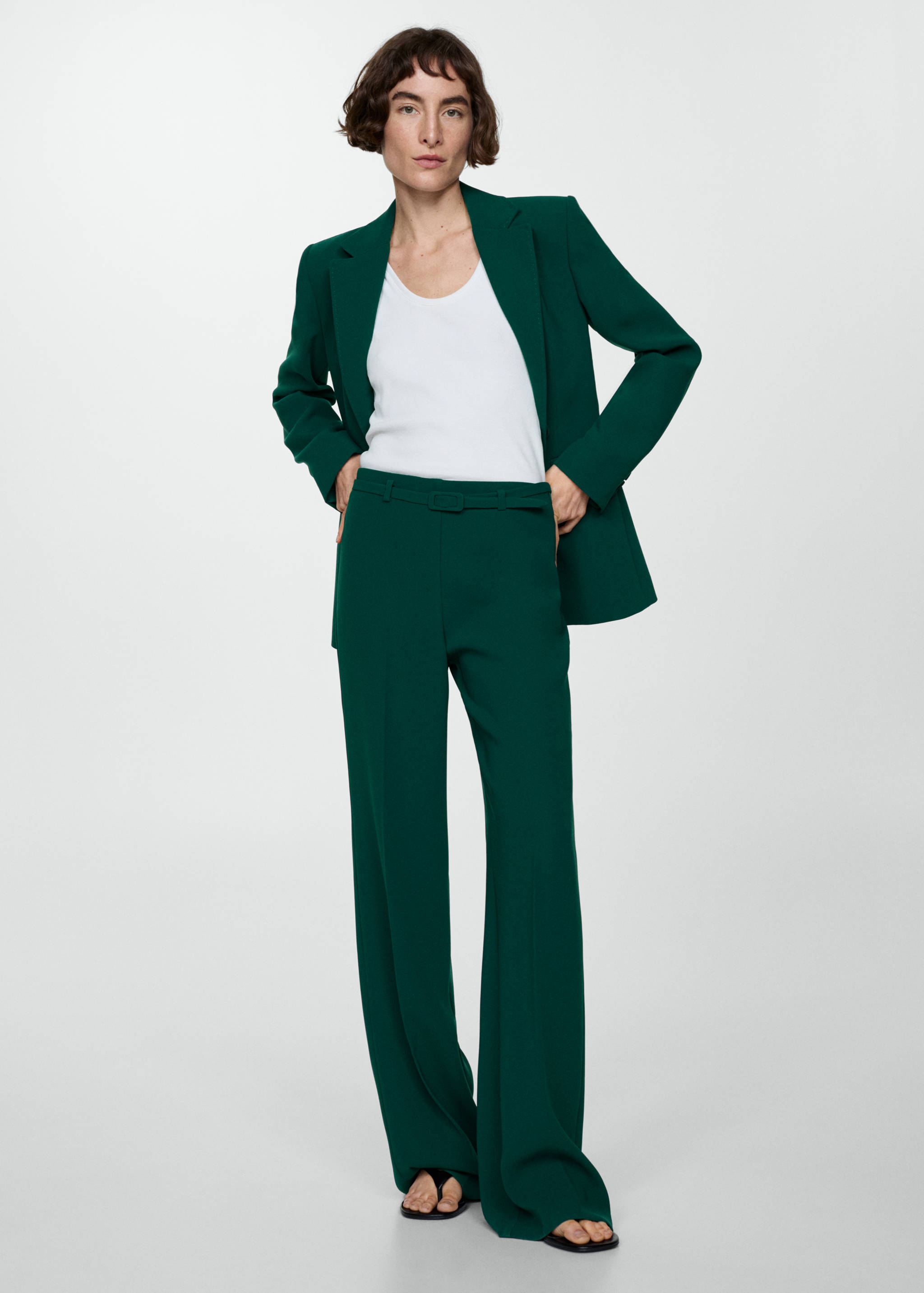 Wideleg suit trousers - Plan général