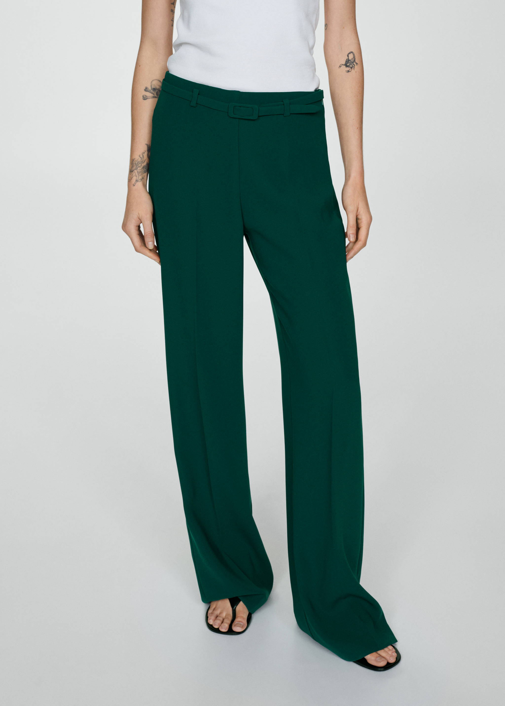 Wideleg suit trousers - Plan moyen