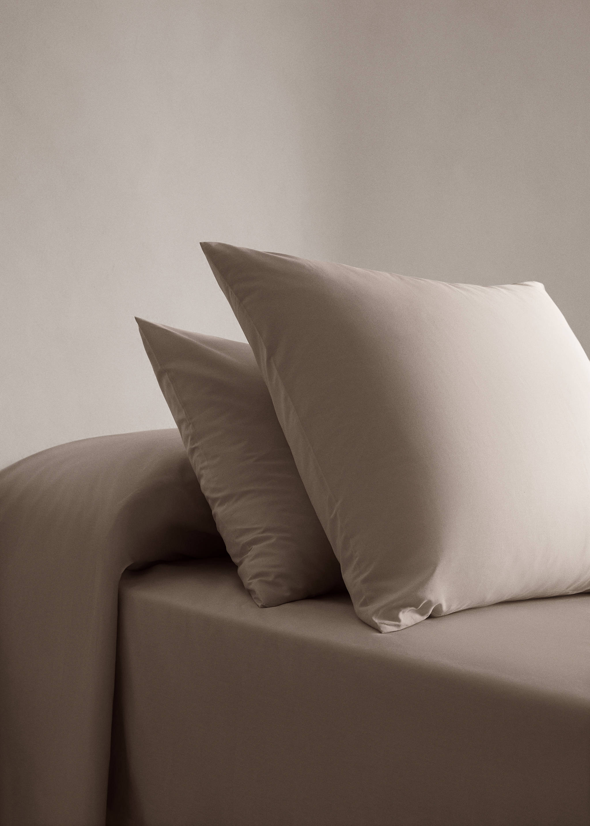 Plain cotton pillowcase 45x110cm - General plane