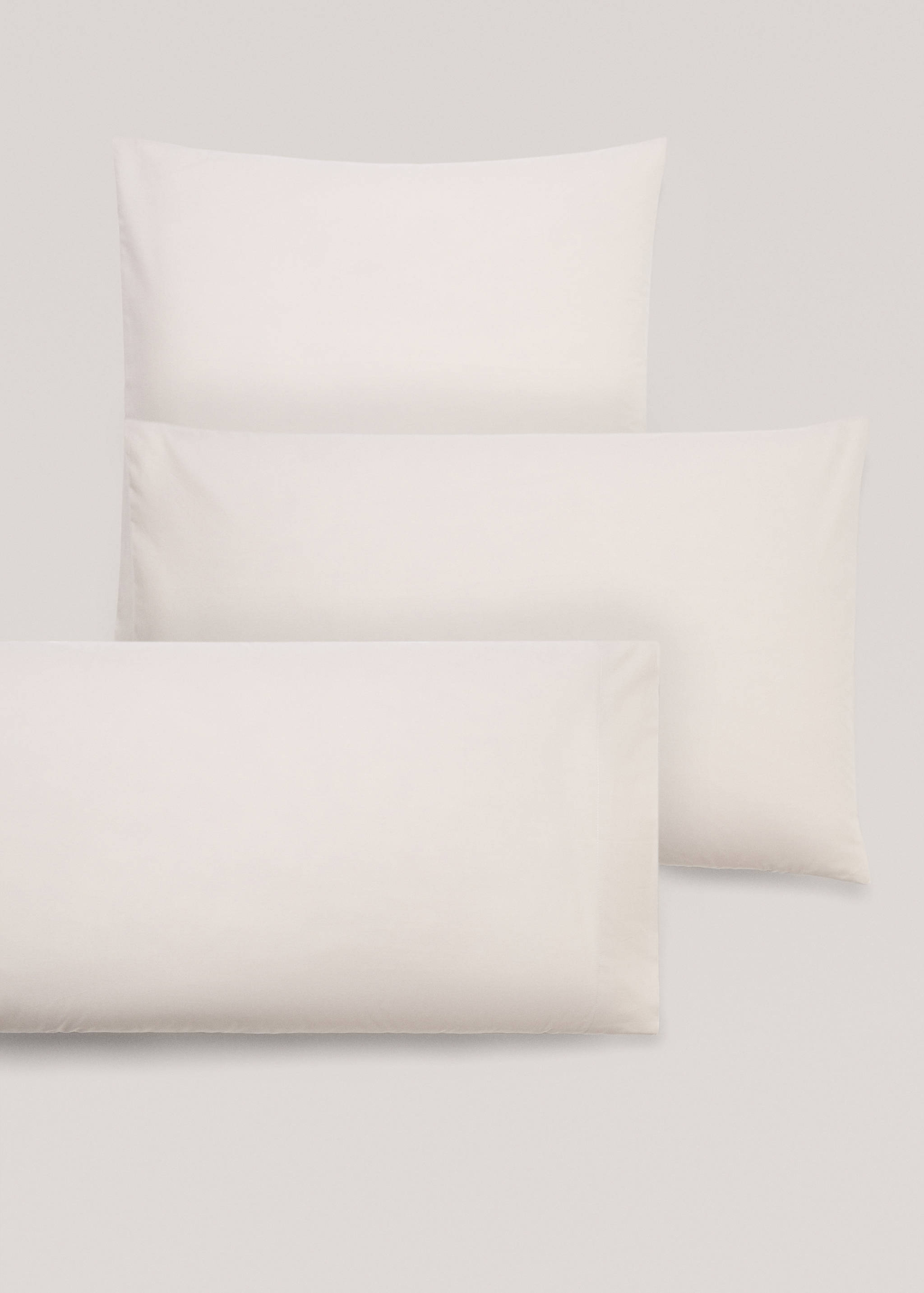 Plain cotton pillowcase 45x110cm - Details of the article 4