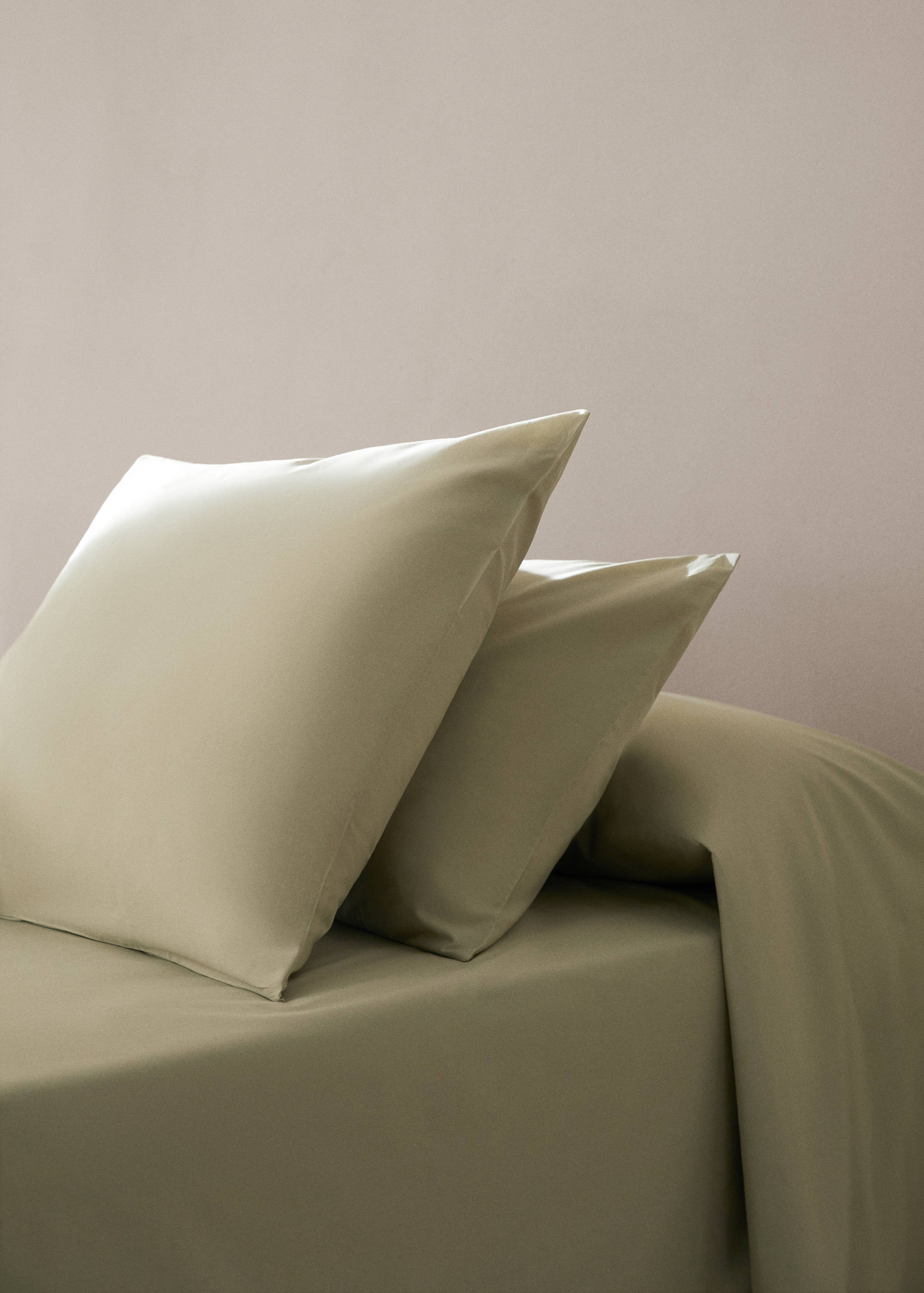 Plain cotton pillowcase 45x110cm - General plane