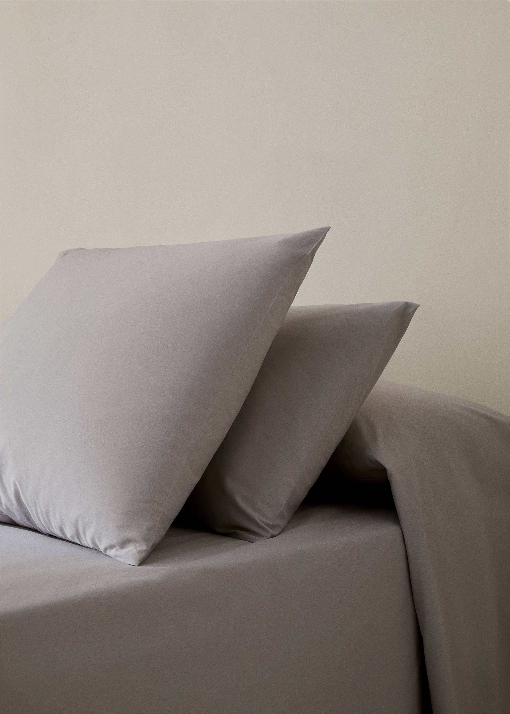 Plain cotton pillowcase 45x110cm - General plane