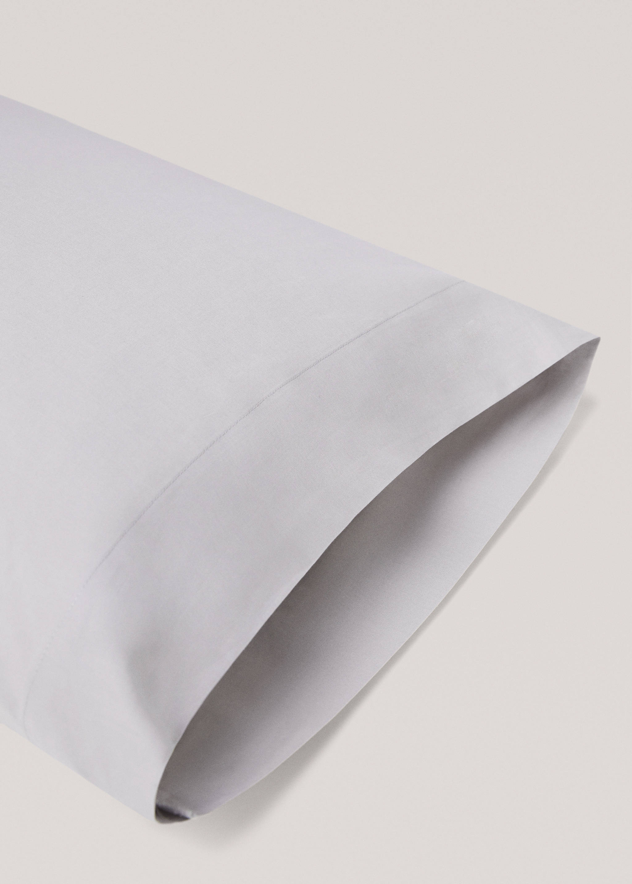 Plain cotton pillowcase 45x110cm - Details of the article 1