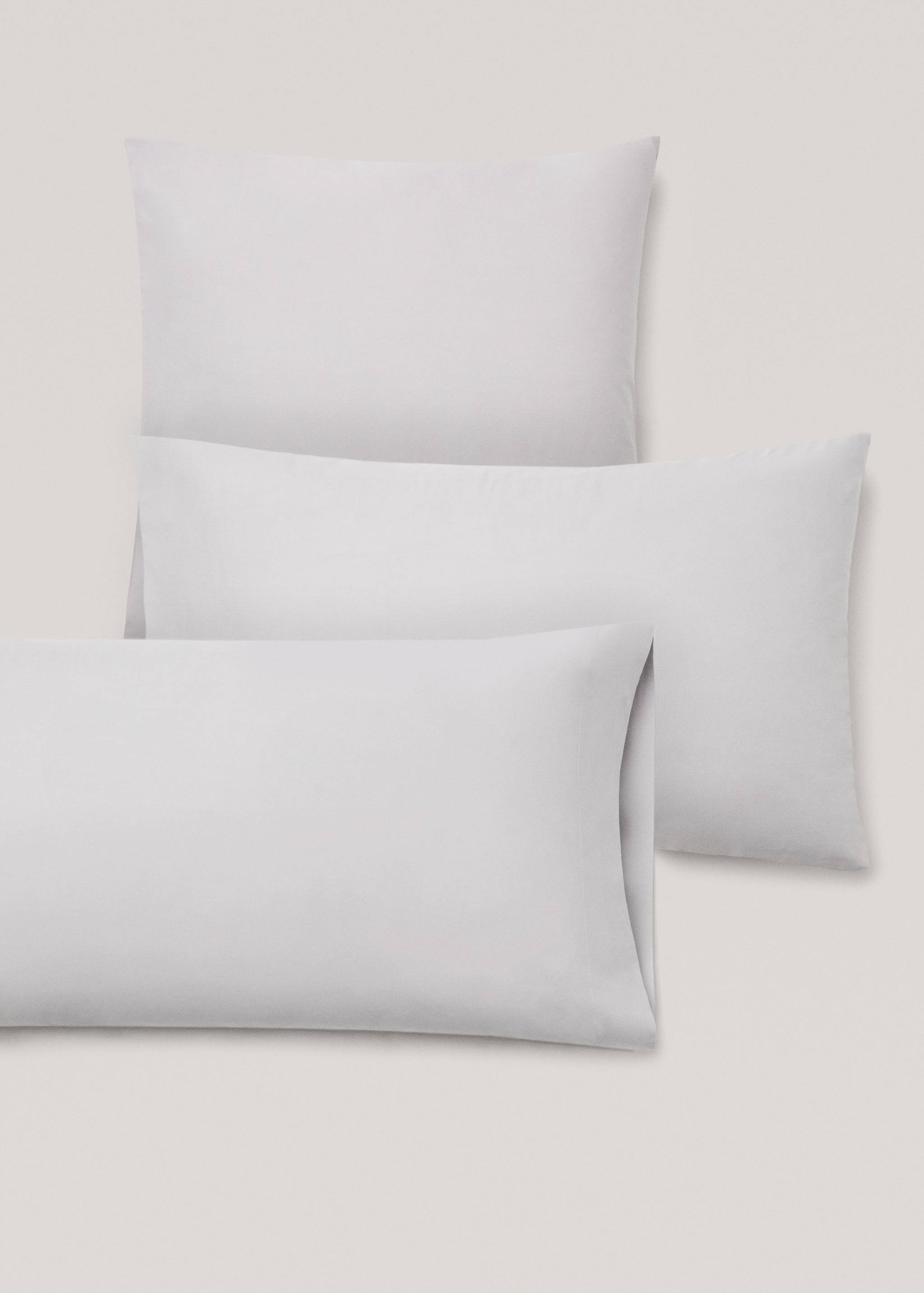 Plain cotton pillowcase 45x110cm - Details of the article 4