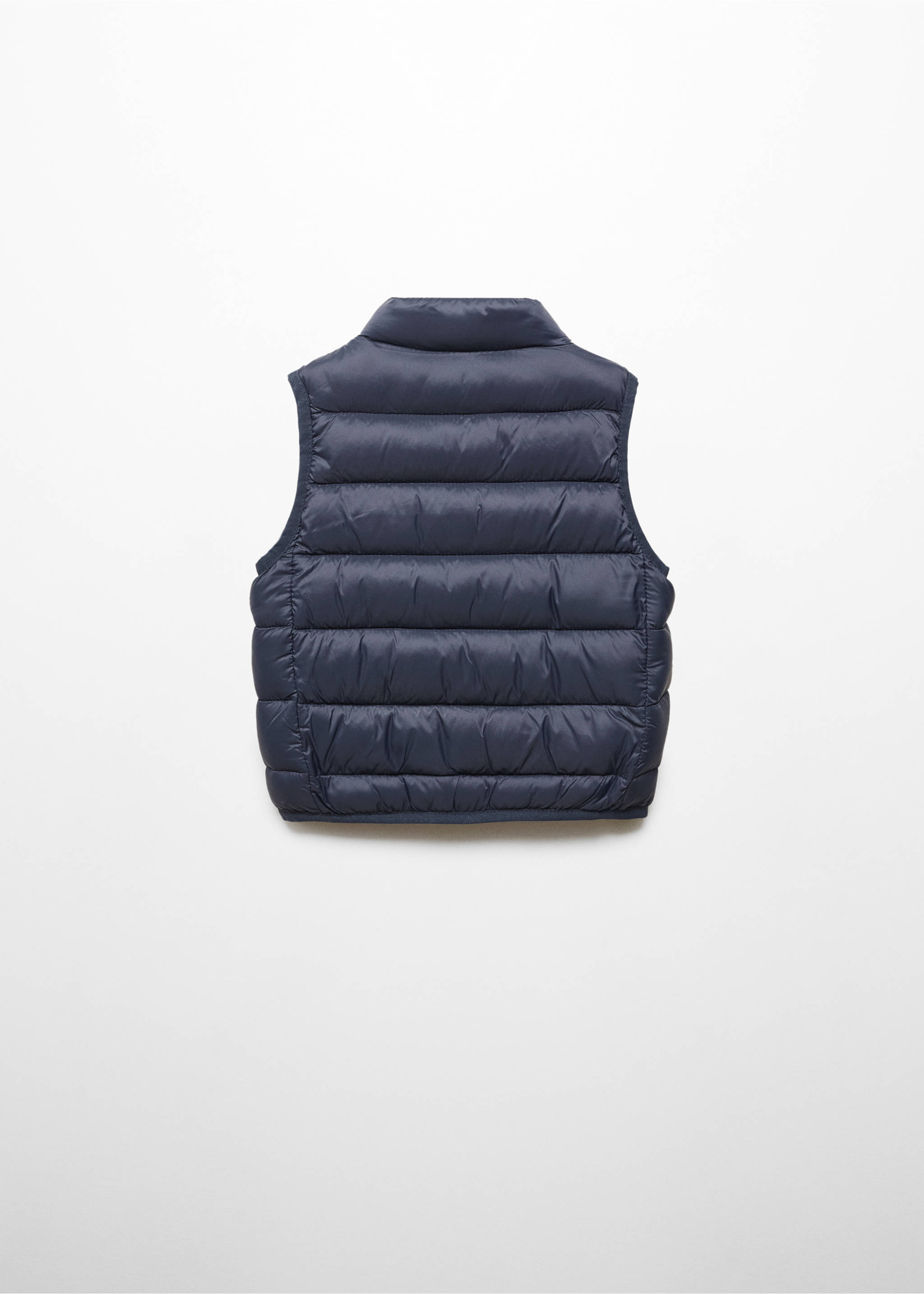 Quilted gilet - Reverse of the article, Navy. Ref: 67022011-00.