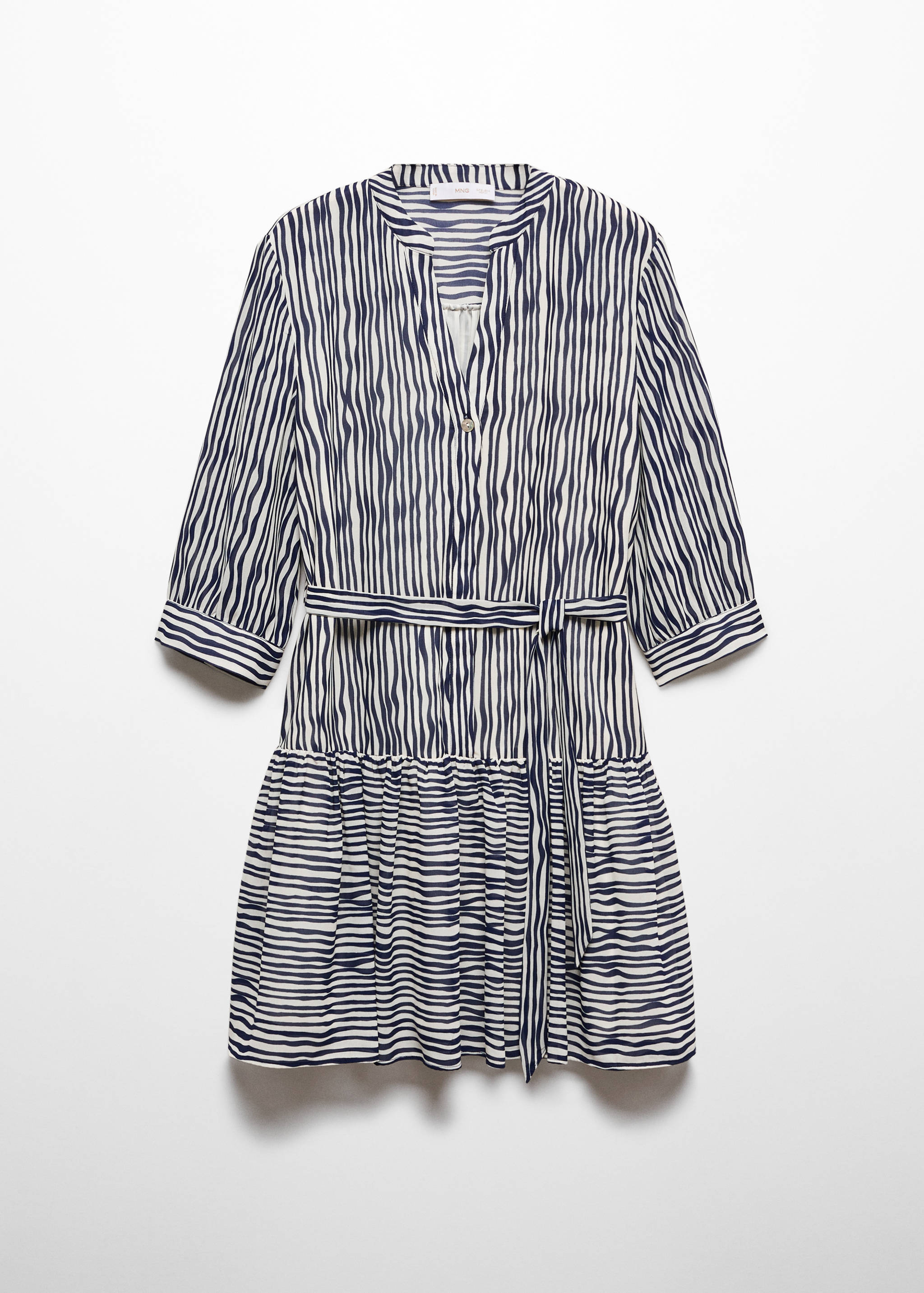 Robe imprimée à nœud - Article sans modèle