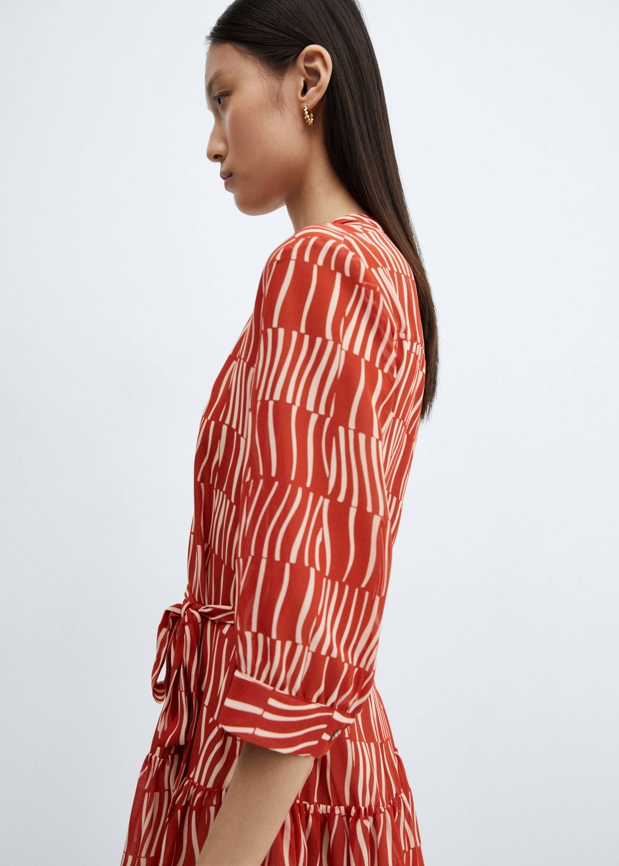 Robe imprimée à nœud - Détail de l'article 3