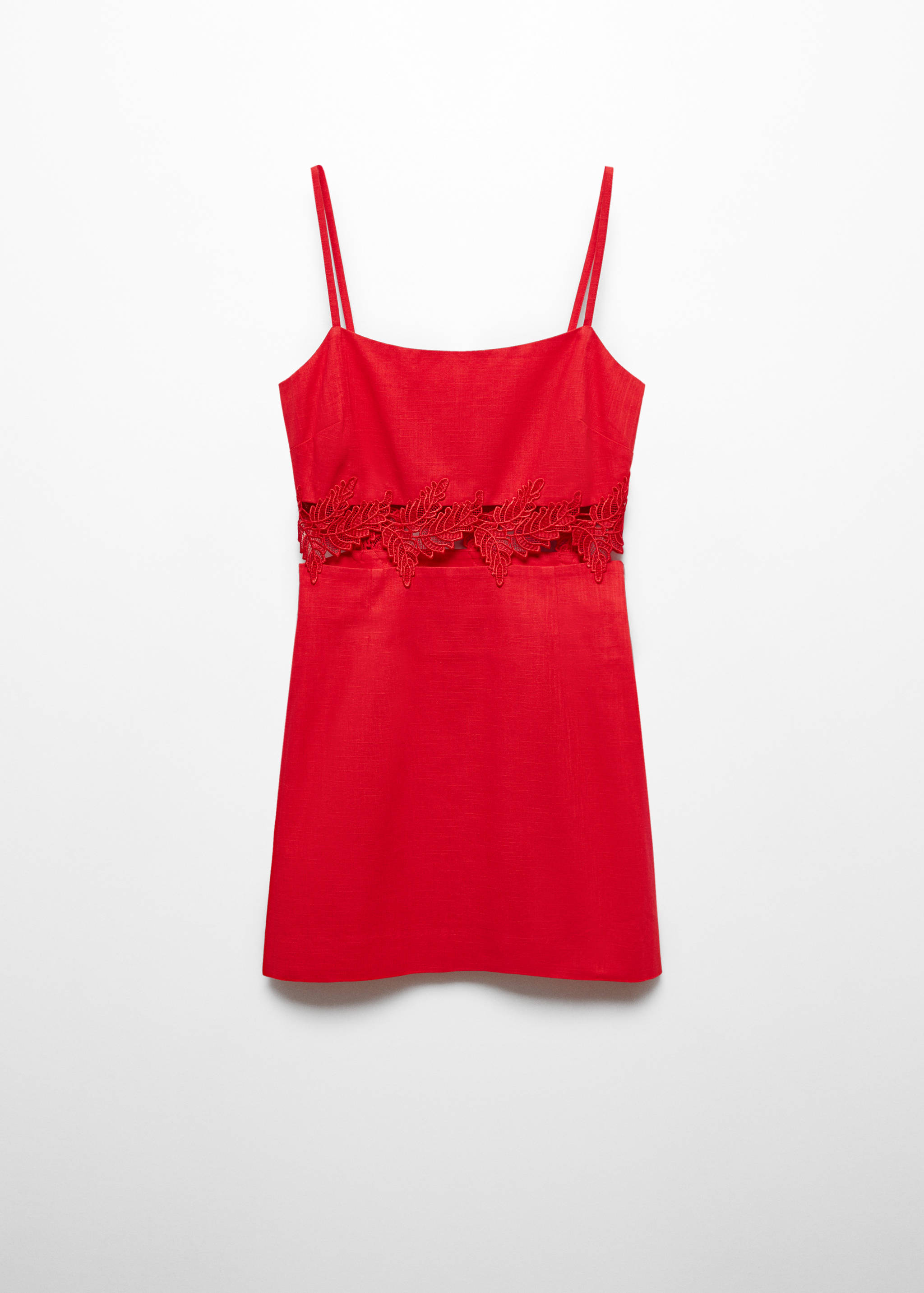 Embroidered short dress - Article without model