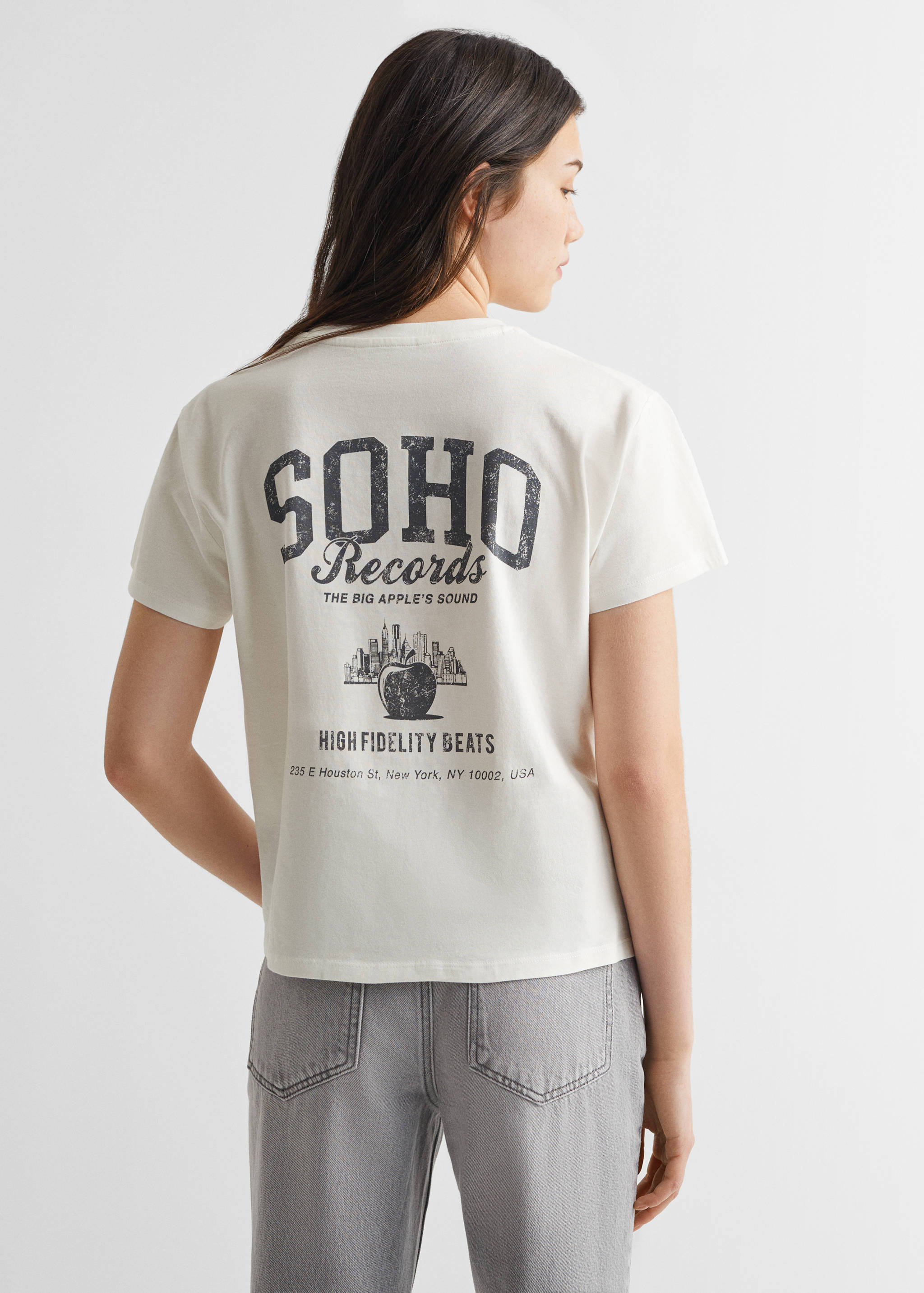 T-shirt message imprimé - Verso de l’article