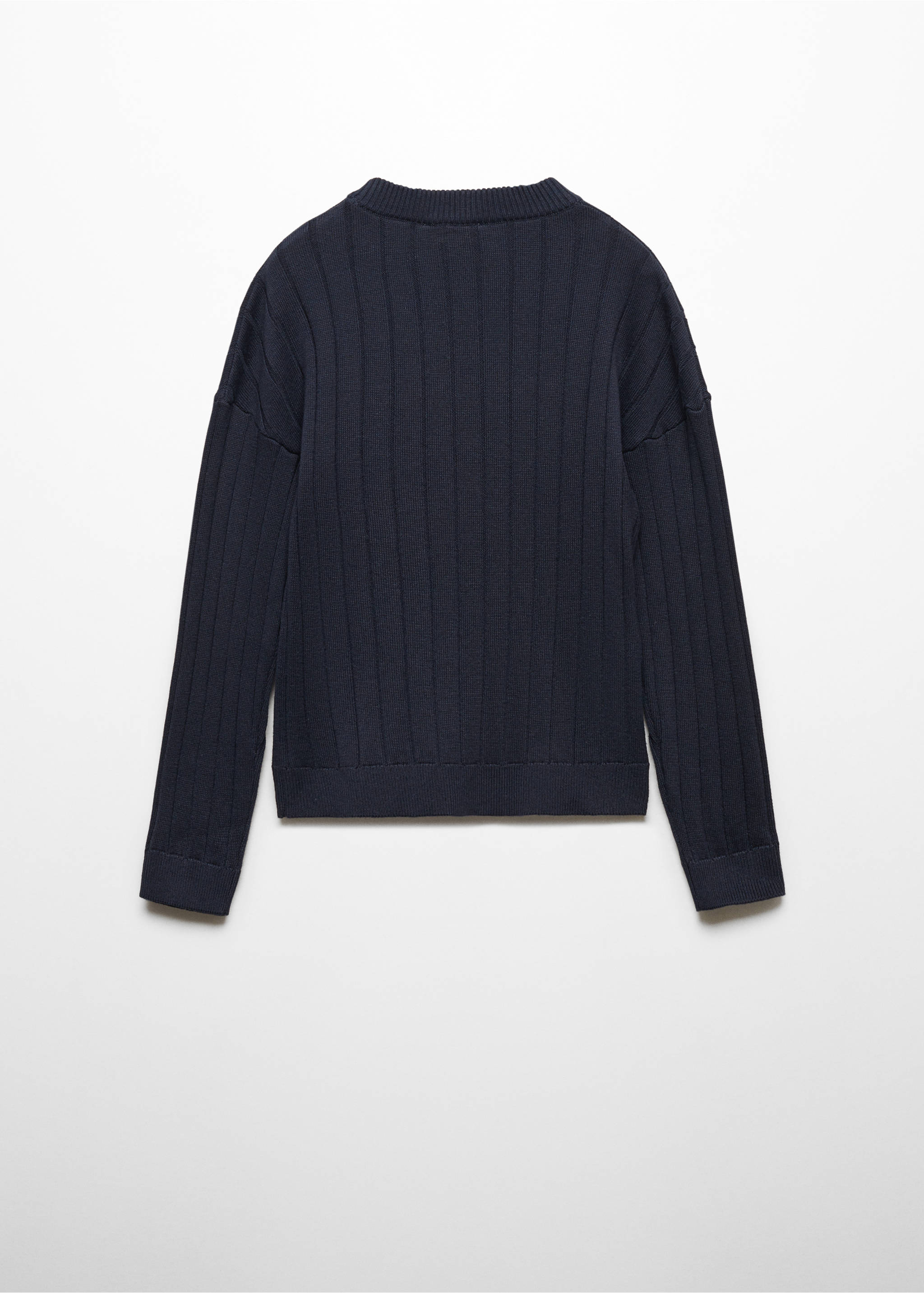 Knit striped sweater - Reverse of the article, Dark Navy. Ref: 67022921-00.