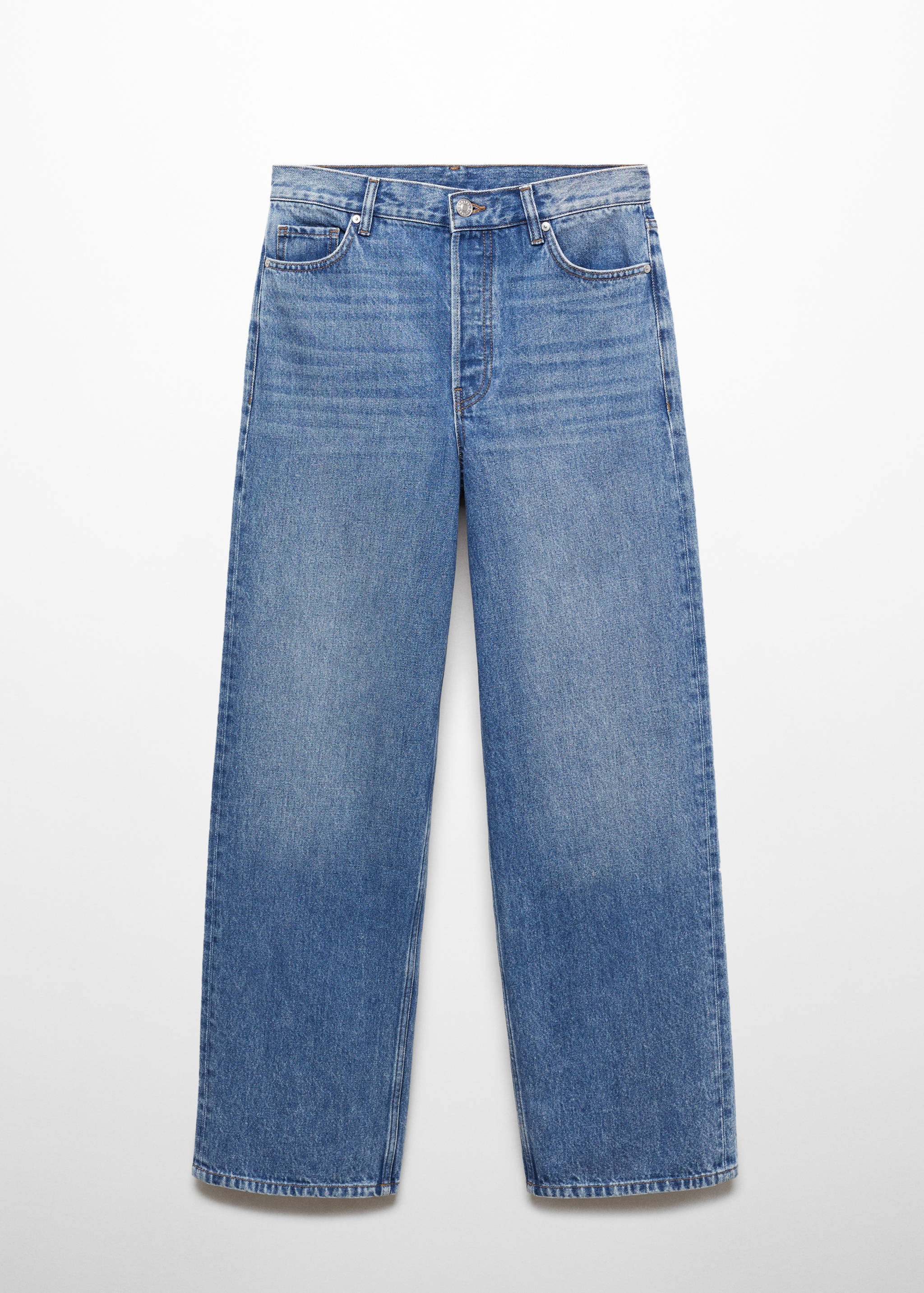 Loose mid-rise wide leg jeans - Article without model