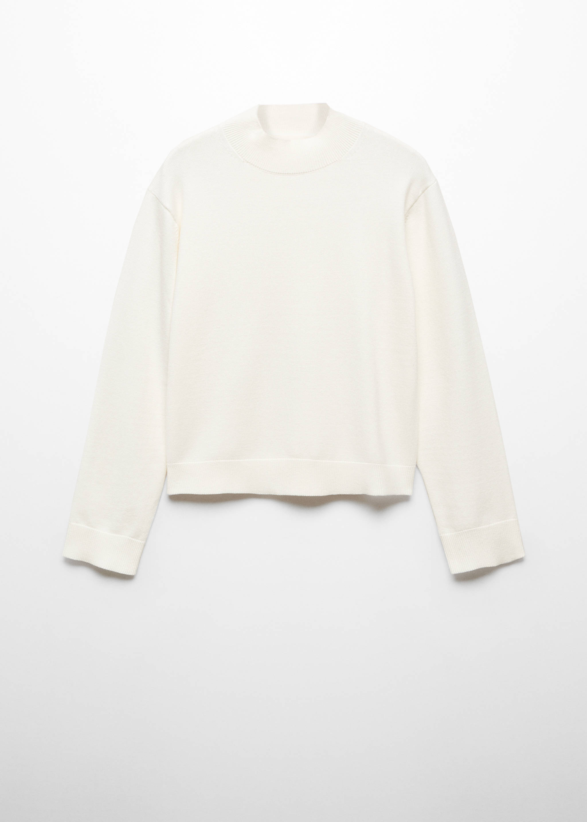 Knitted sweater with perkins neck - Article without model