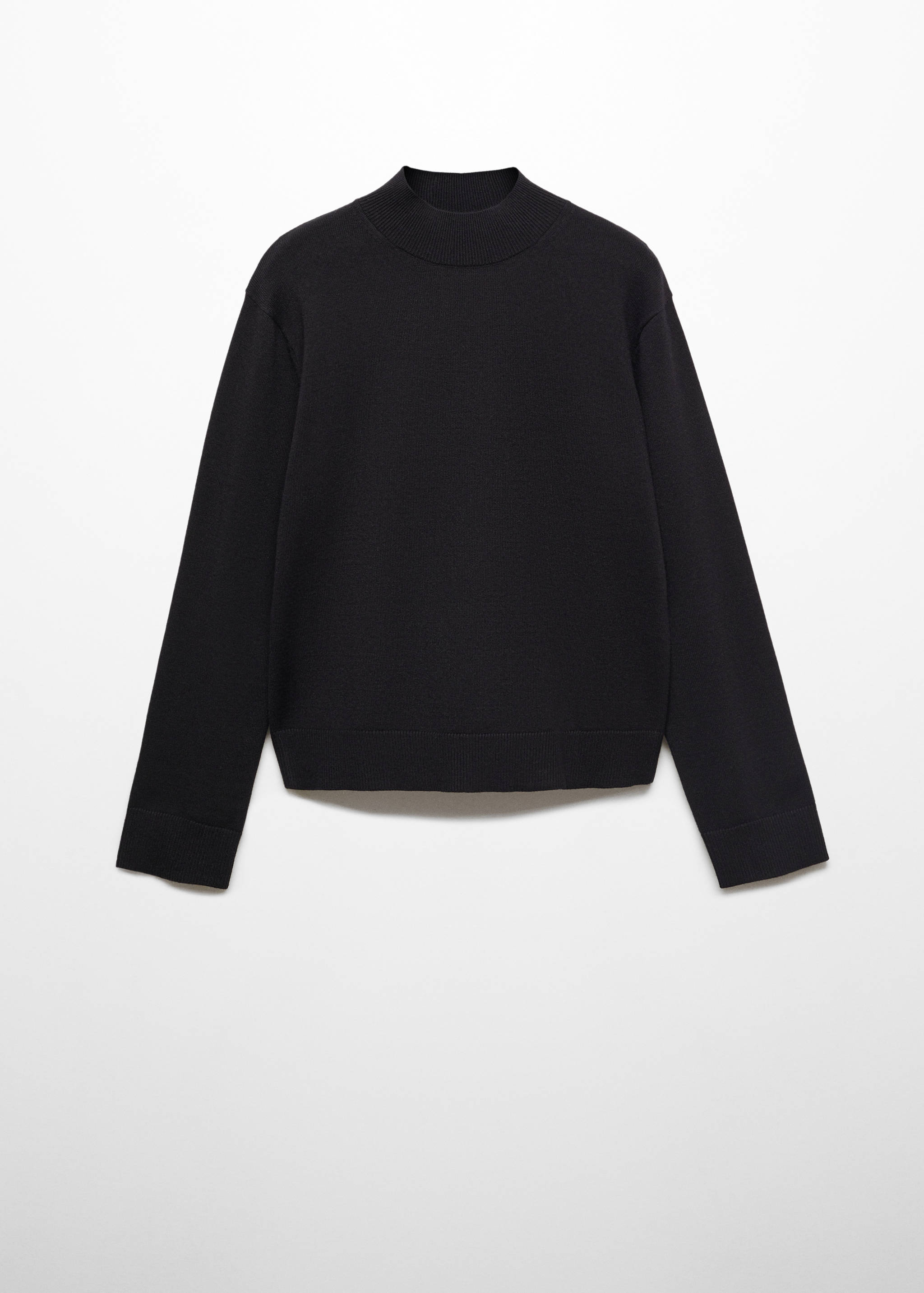 Knitted sweater with perkins neck - Article without model