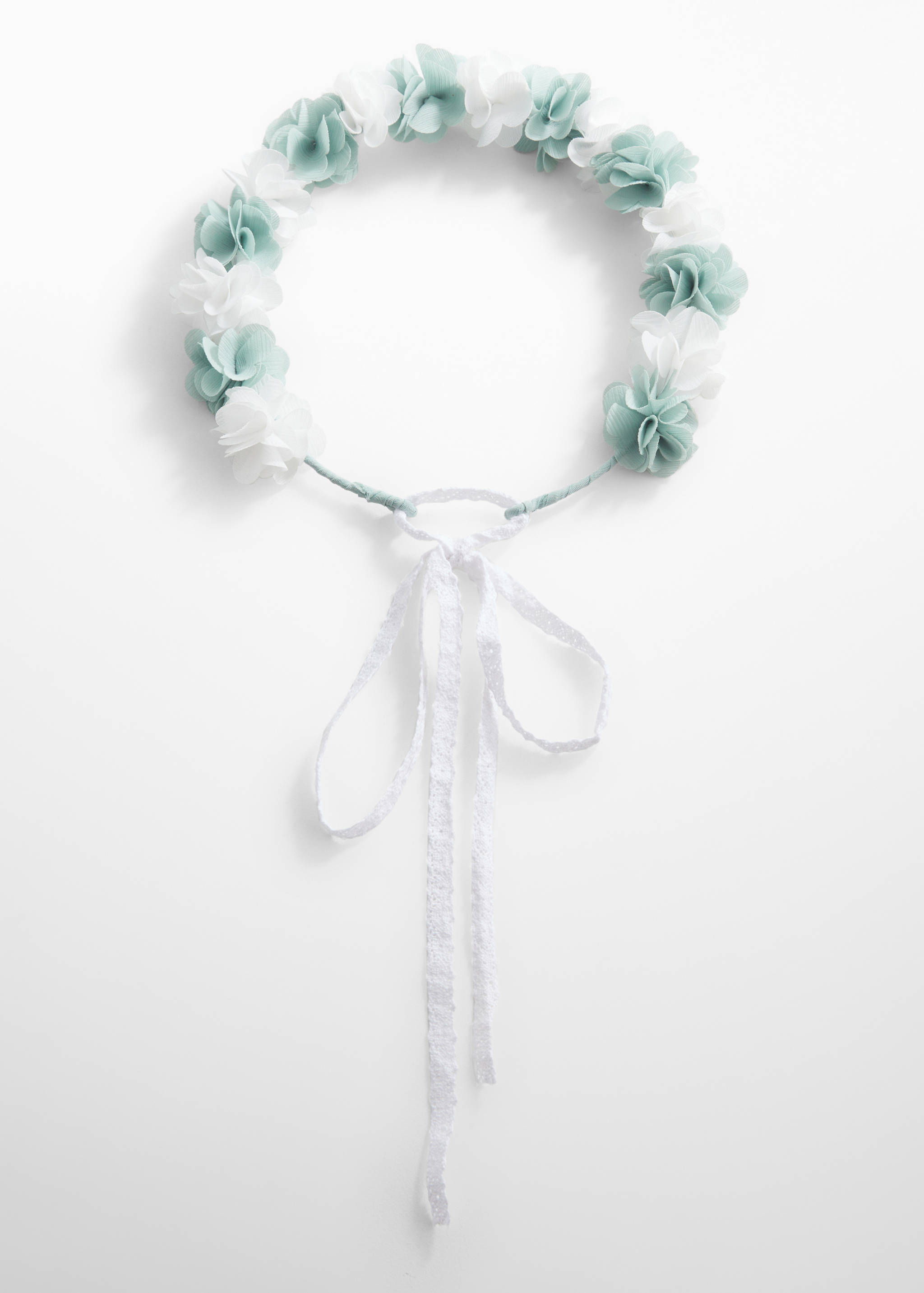 Haarband met bloemen in reliëf - Artikel zonder model