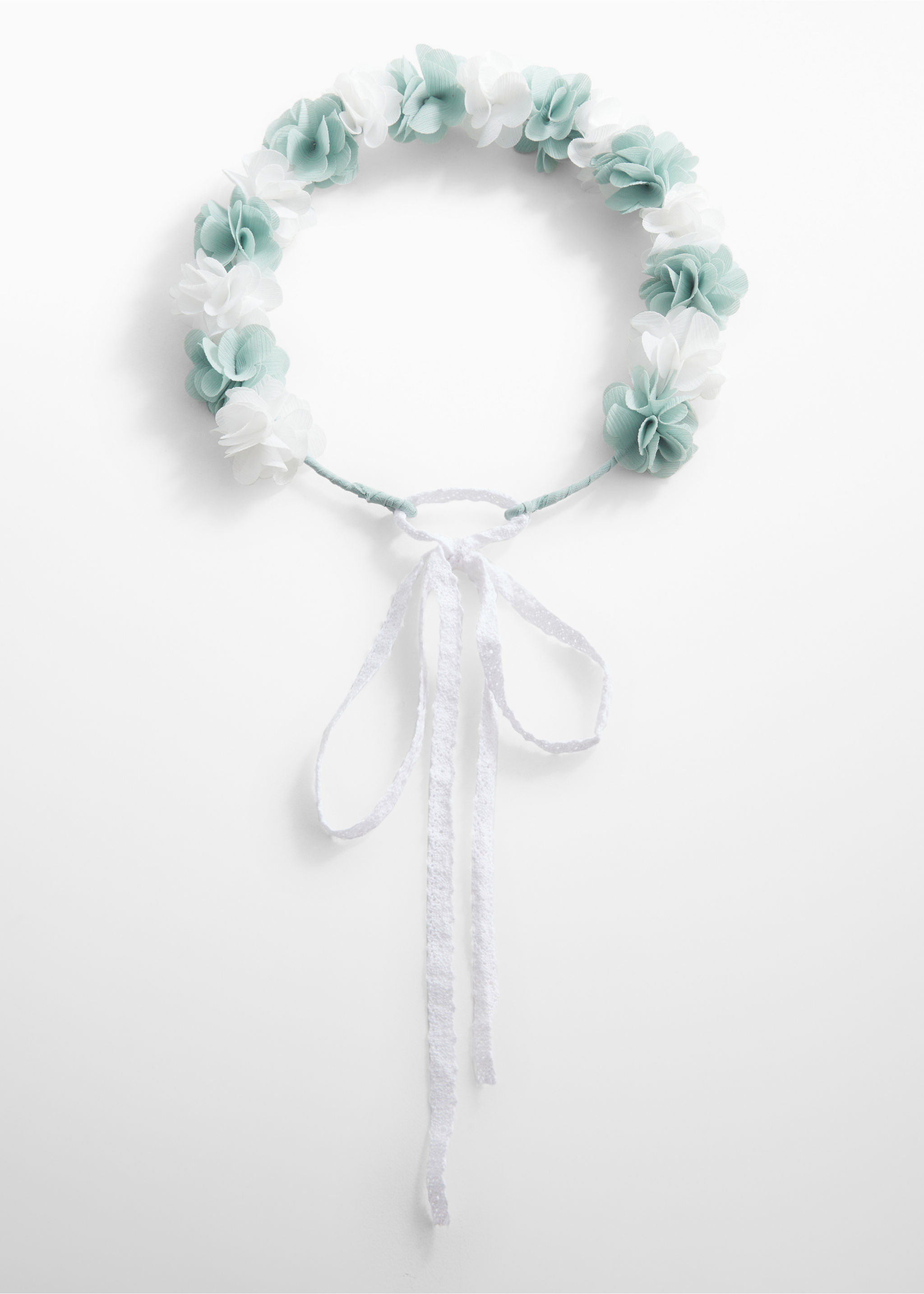 Headband with embossed flowers - Article without model