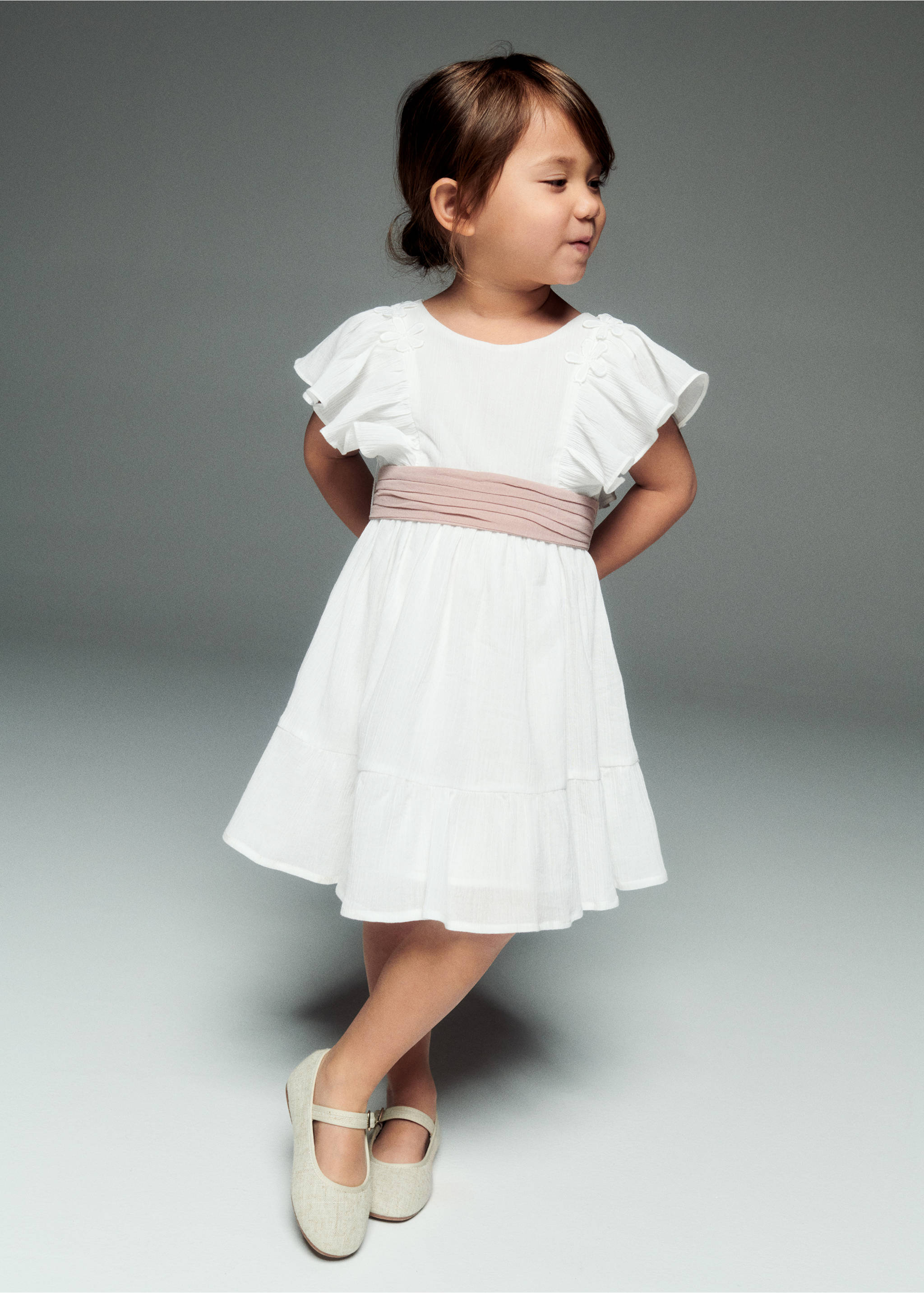 Bambula flower dress - Details of the article 6, Off White. Ref: 67023694-00.