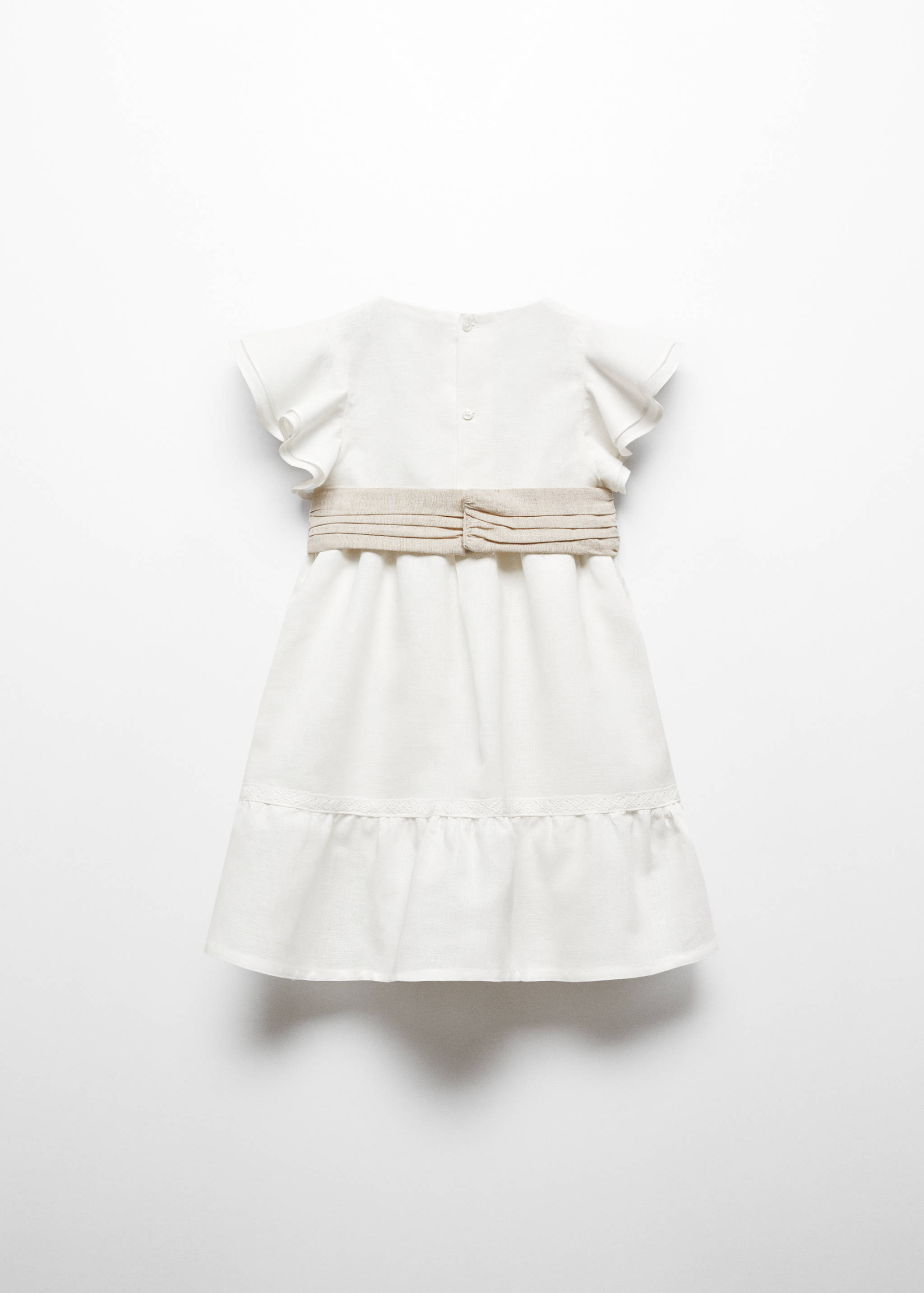 Belt linen dress - Reverse of the article
