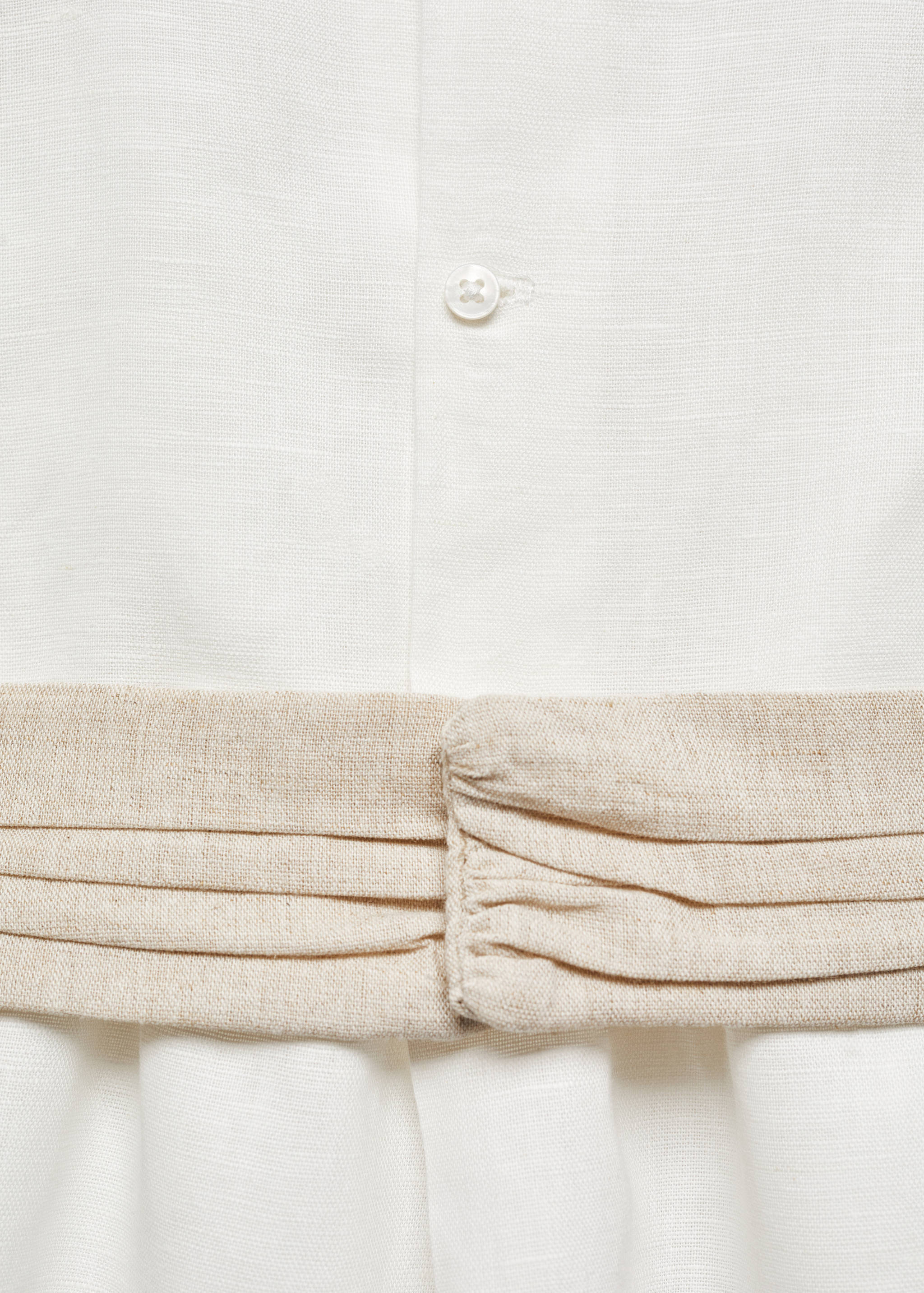 Belt linen dress - Details of the article 0